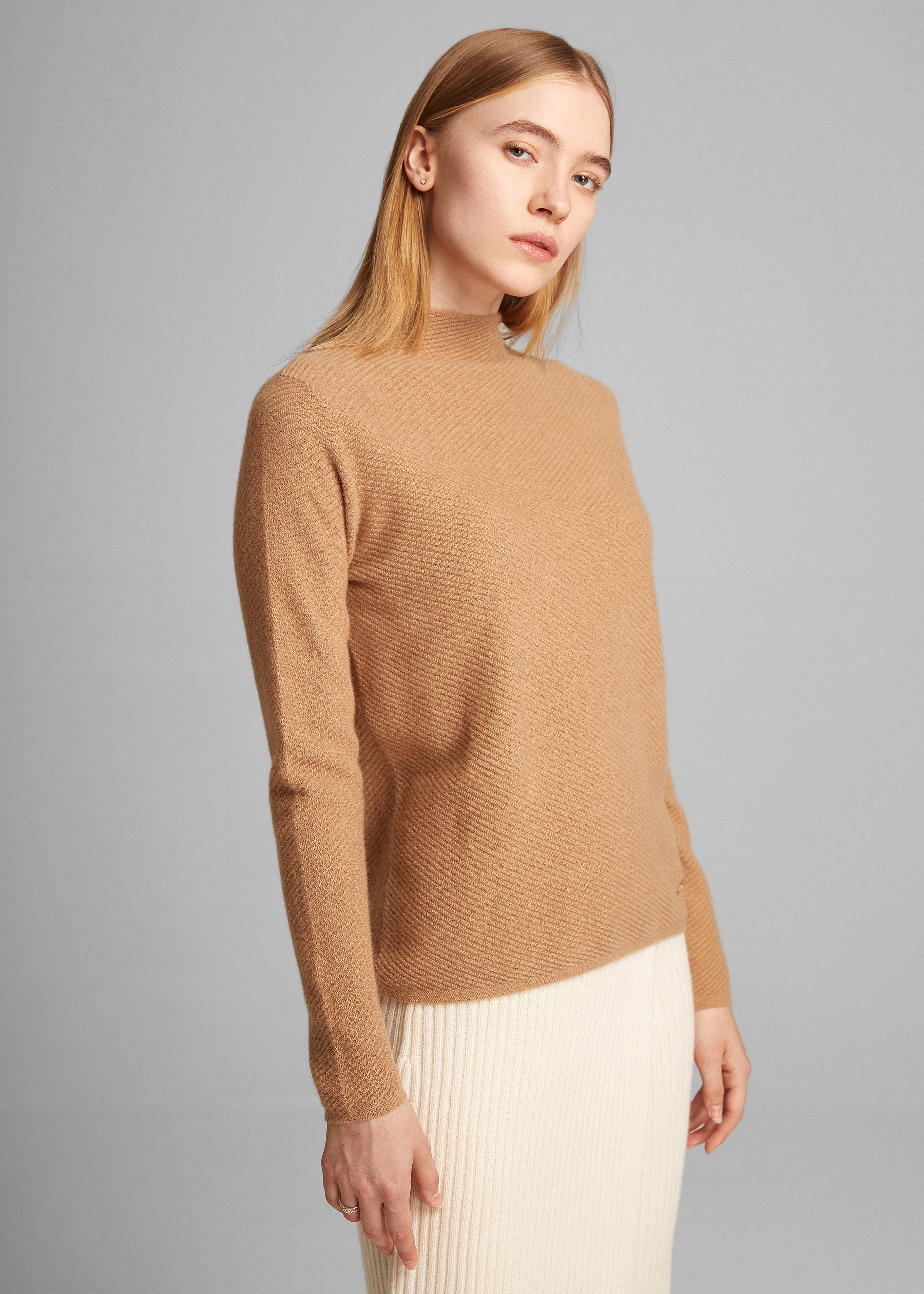 Caldo Mock Neck Cashmere Jumper