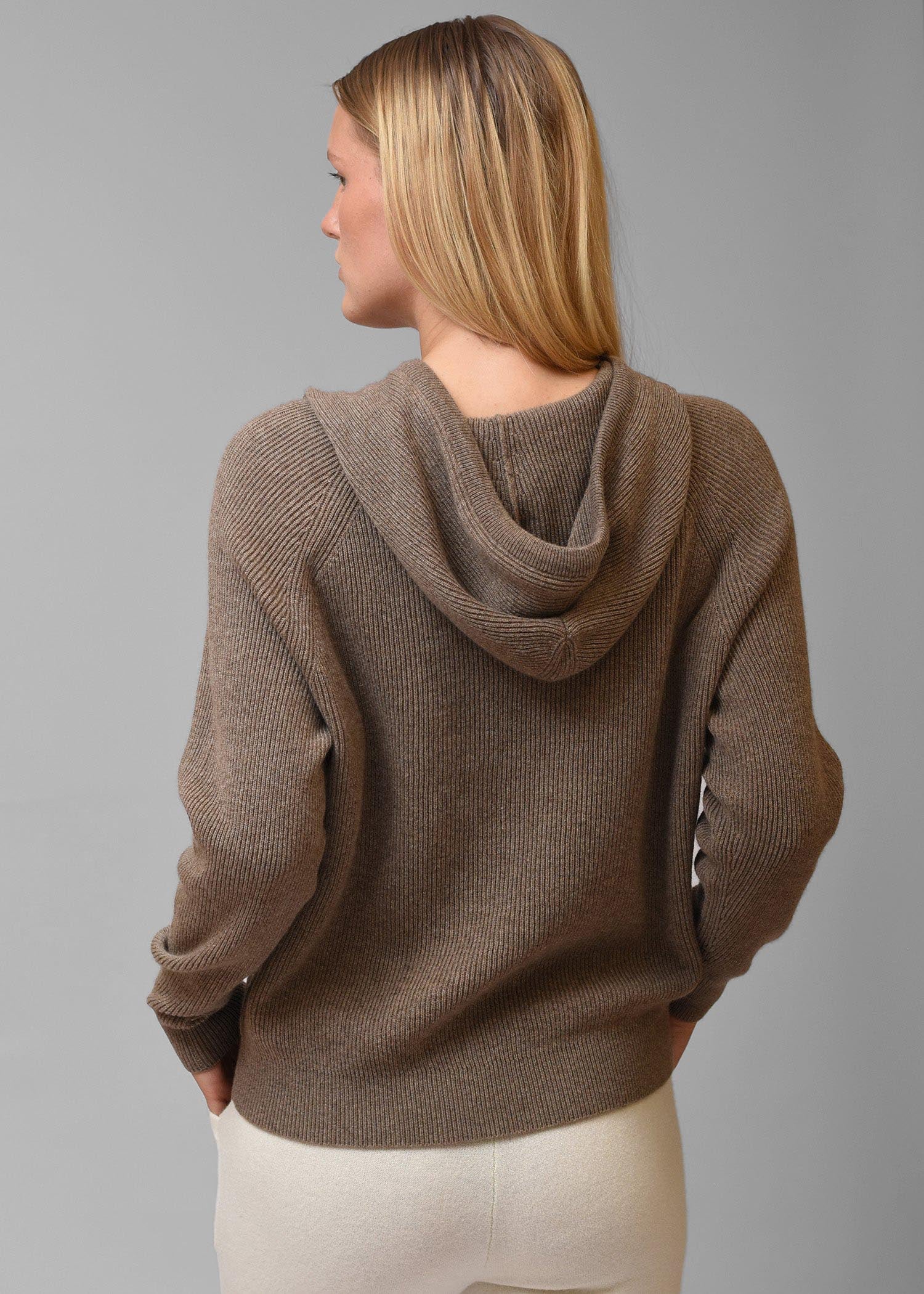 Ondoso Rib Knit Cashmere Hoodie