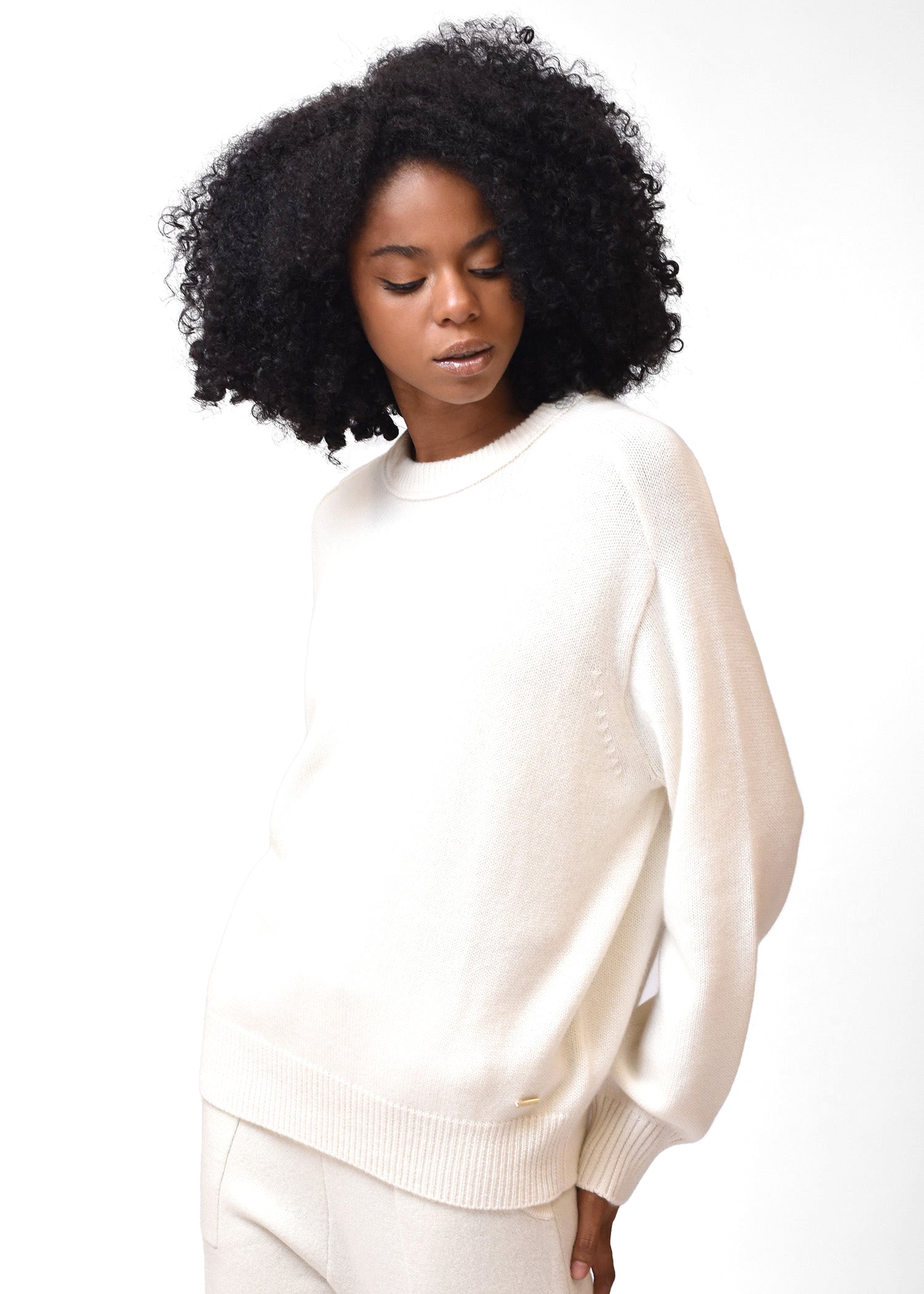 Basic Round Neck Cashmere Jumper