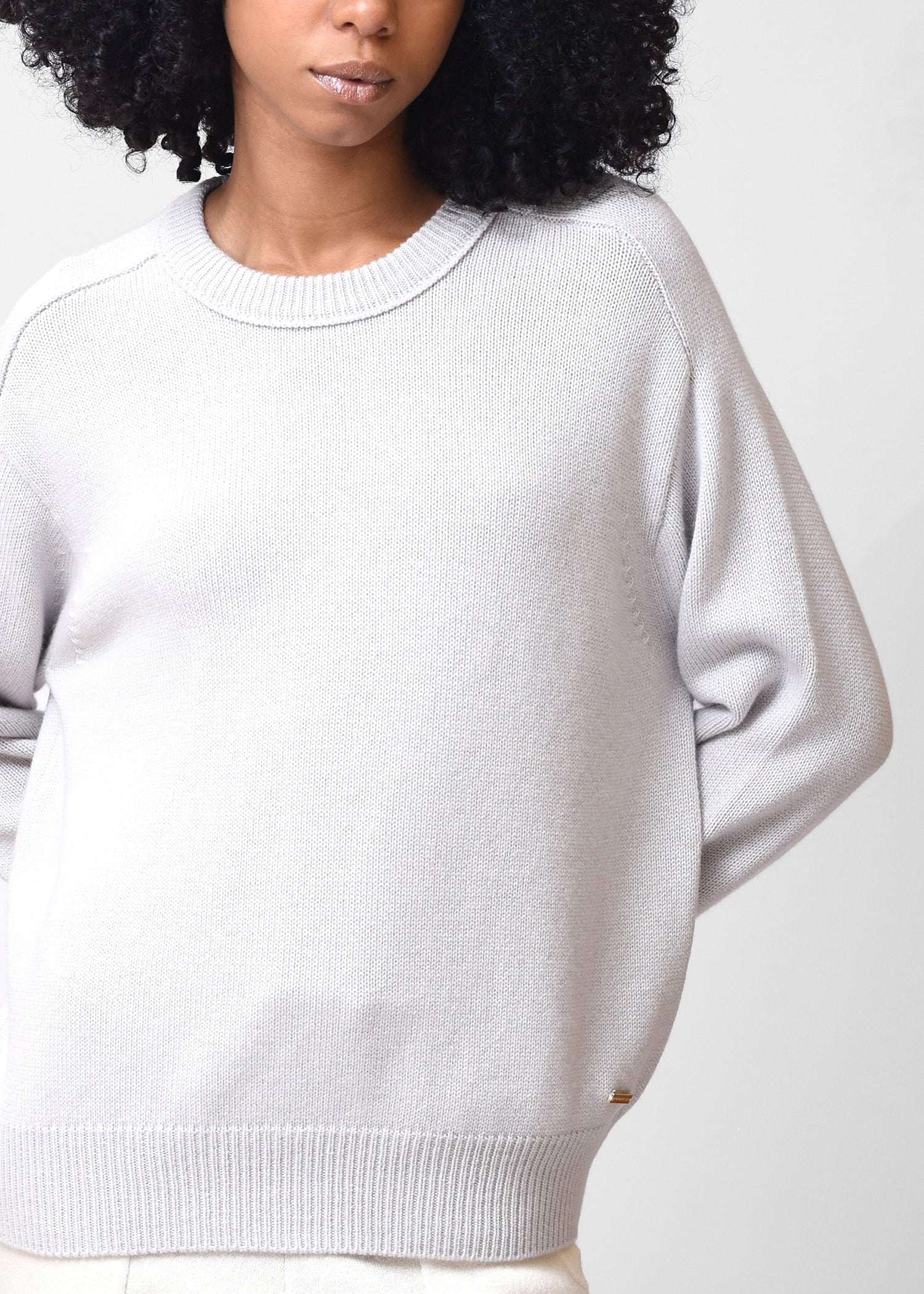 Basic Round Neck Cashmere Jumper