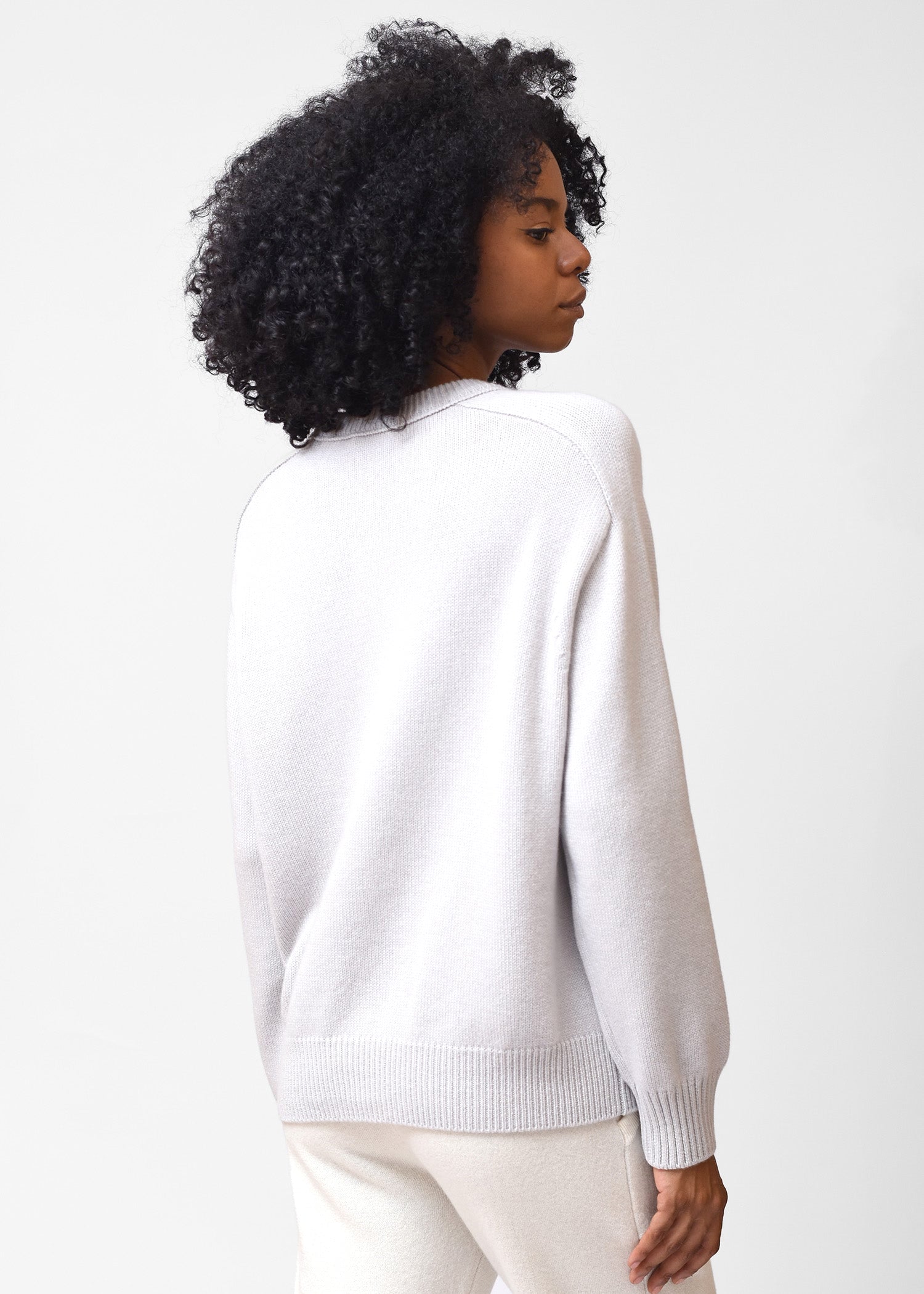 Basic Round Neck Cashmere Jumper