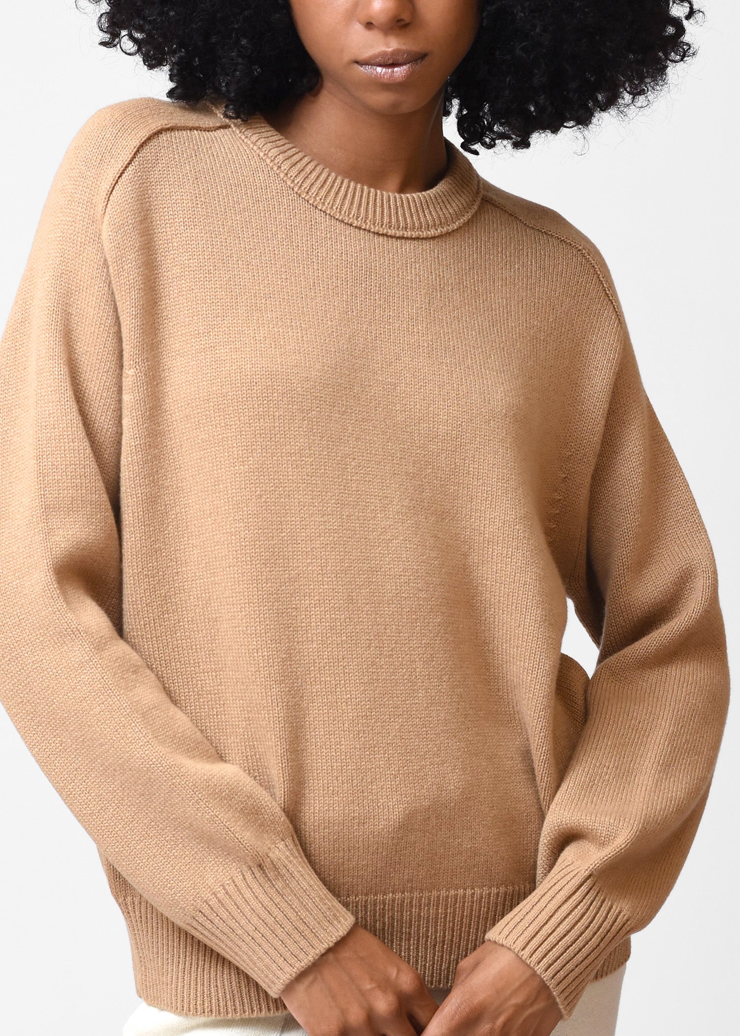 Basic Round Neck Cashmere Jumper