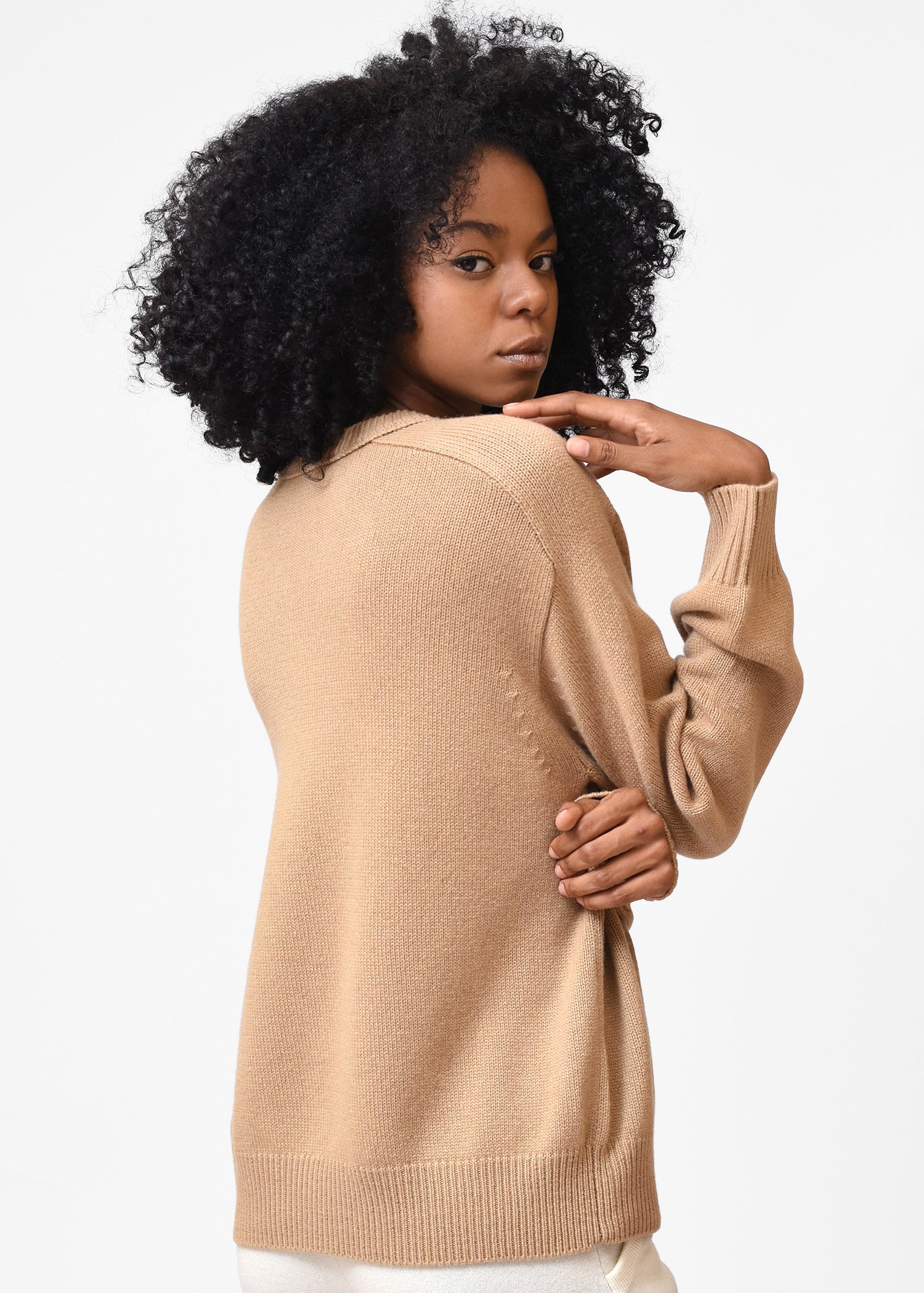 Basic Round Neck Cashmere Jumper