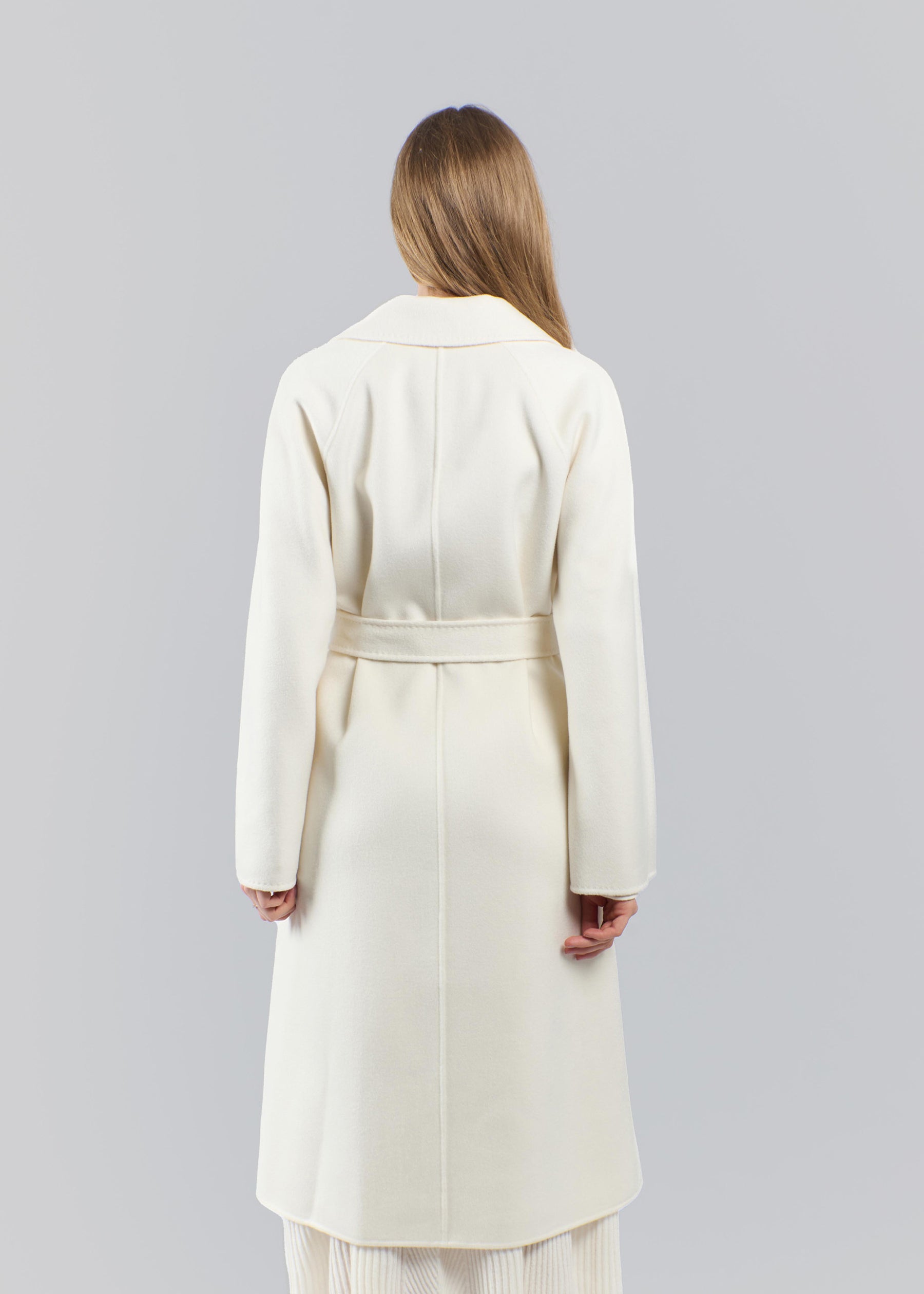 Sabbia Baby Cashmere Long Coat with Belt