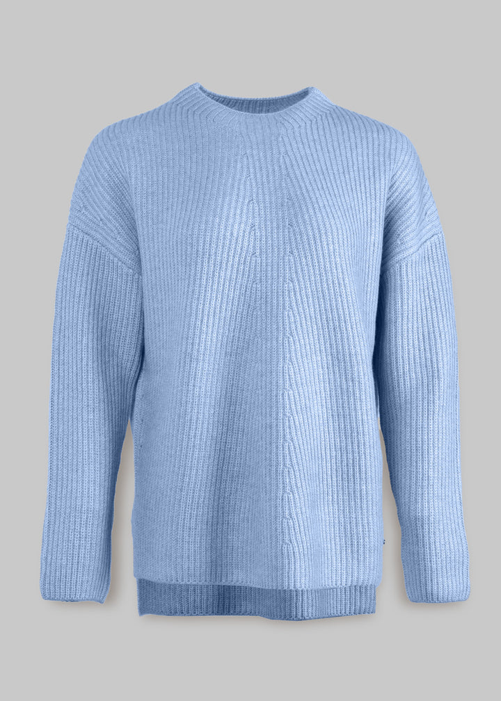 Pullover classico in cashmere con scollo tondo