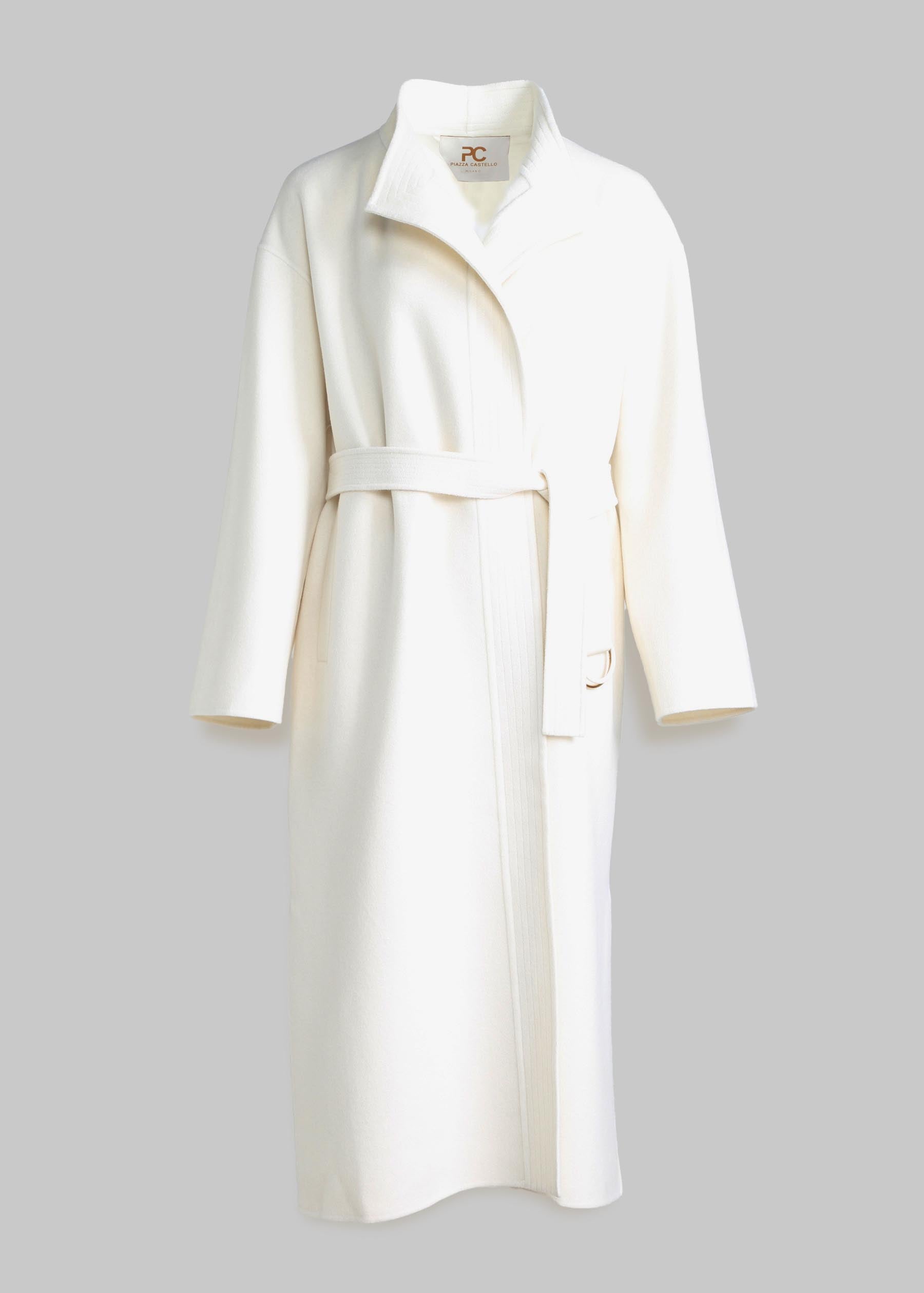 Avorio Baby Cashmere Coat With Tie Belt