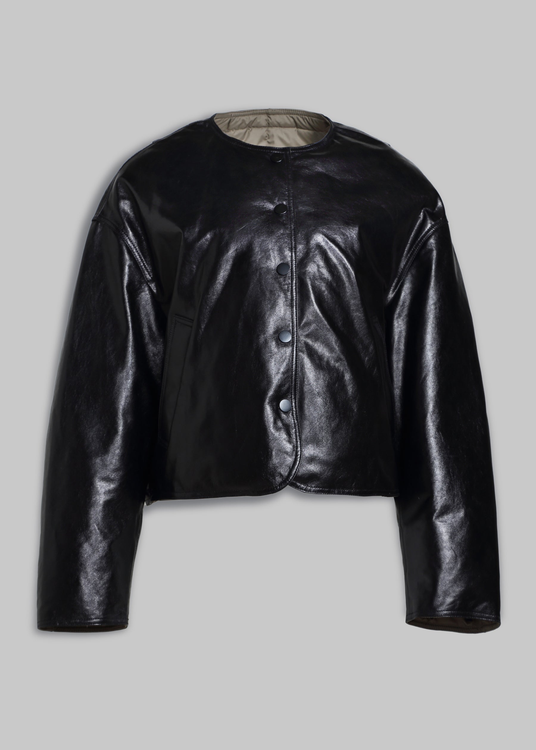 Cambia Reversible Leather Bomber Jacket