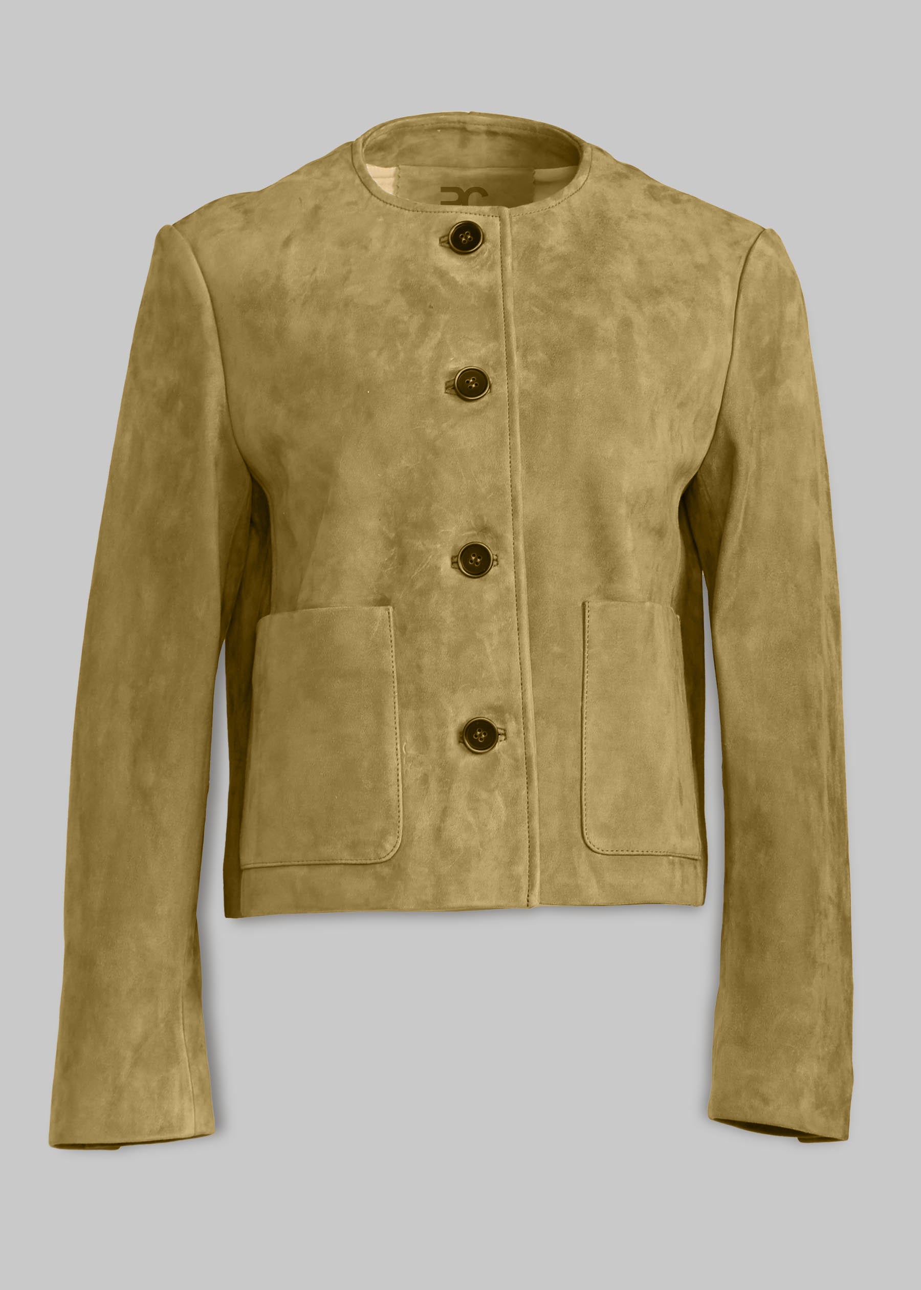 Sontuoso Suede Leather Boxy Jacket