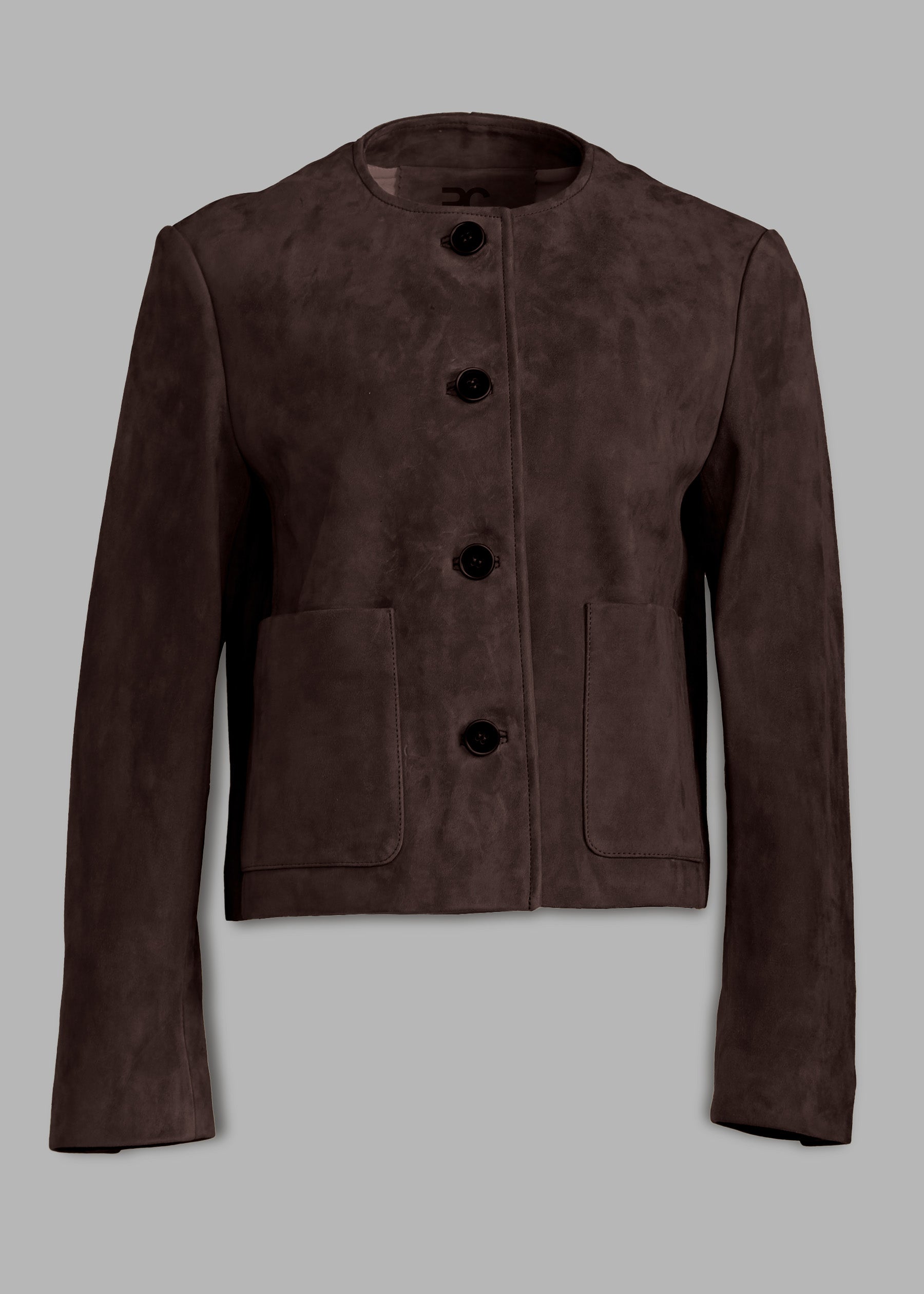 Sontuoso Suede Leather Boxy Jacket