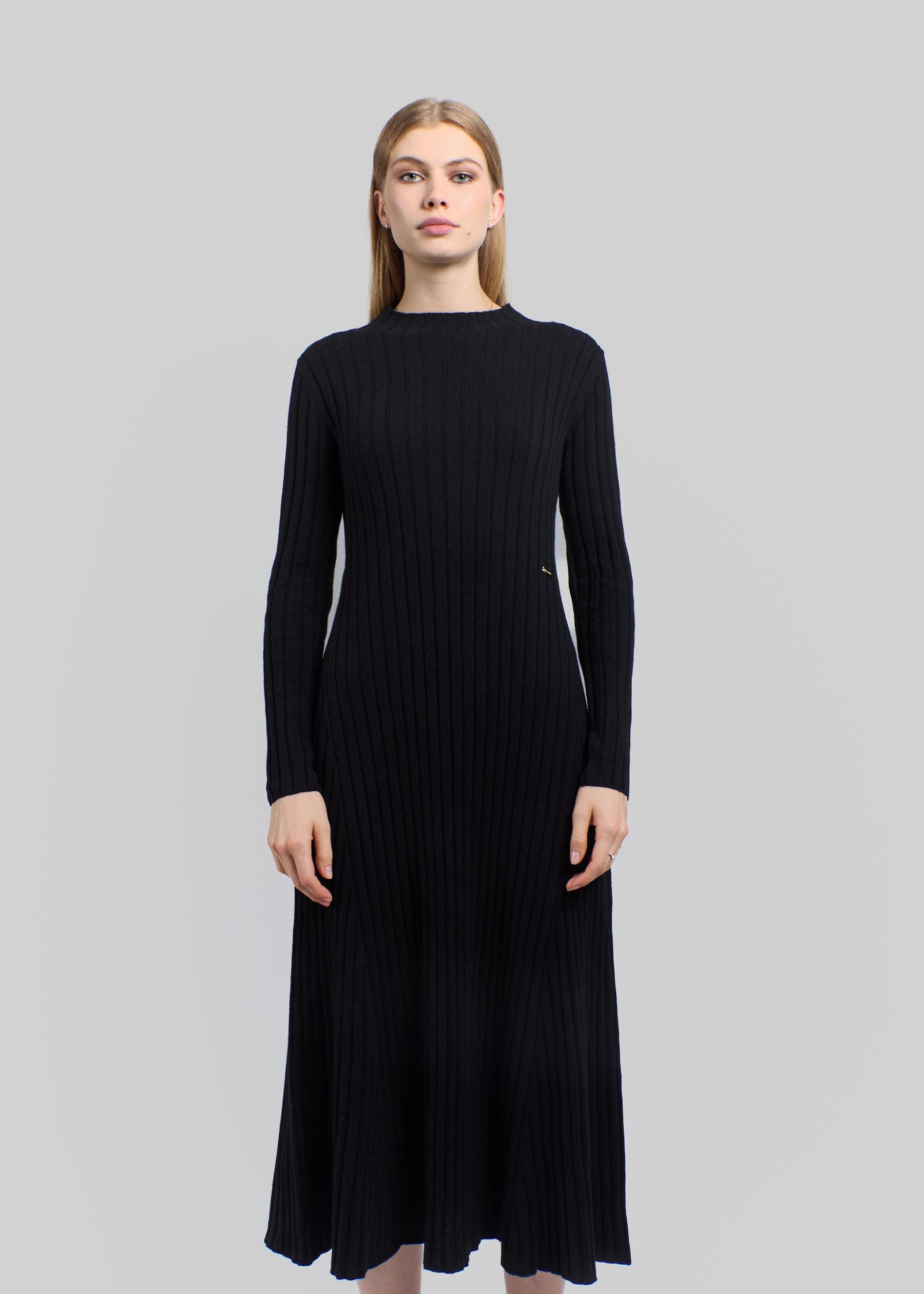 Onda Rib Knit Cashmere Dress