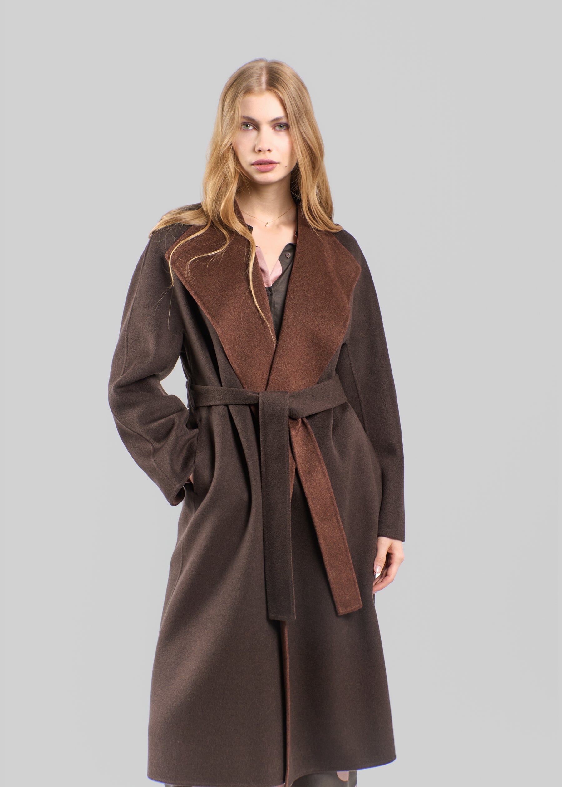 Scuro Brown Baby Cashmere Coat