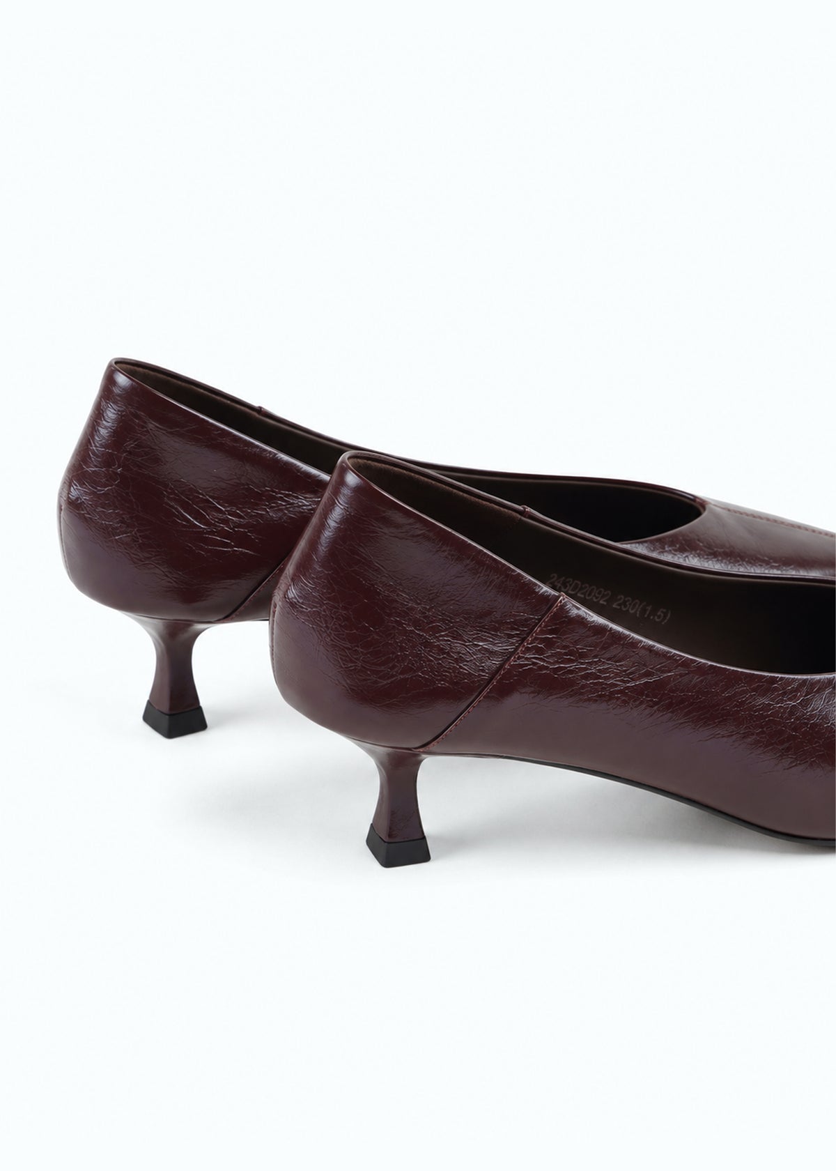 Marzara Kitten-Heel Leather Pump