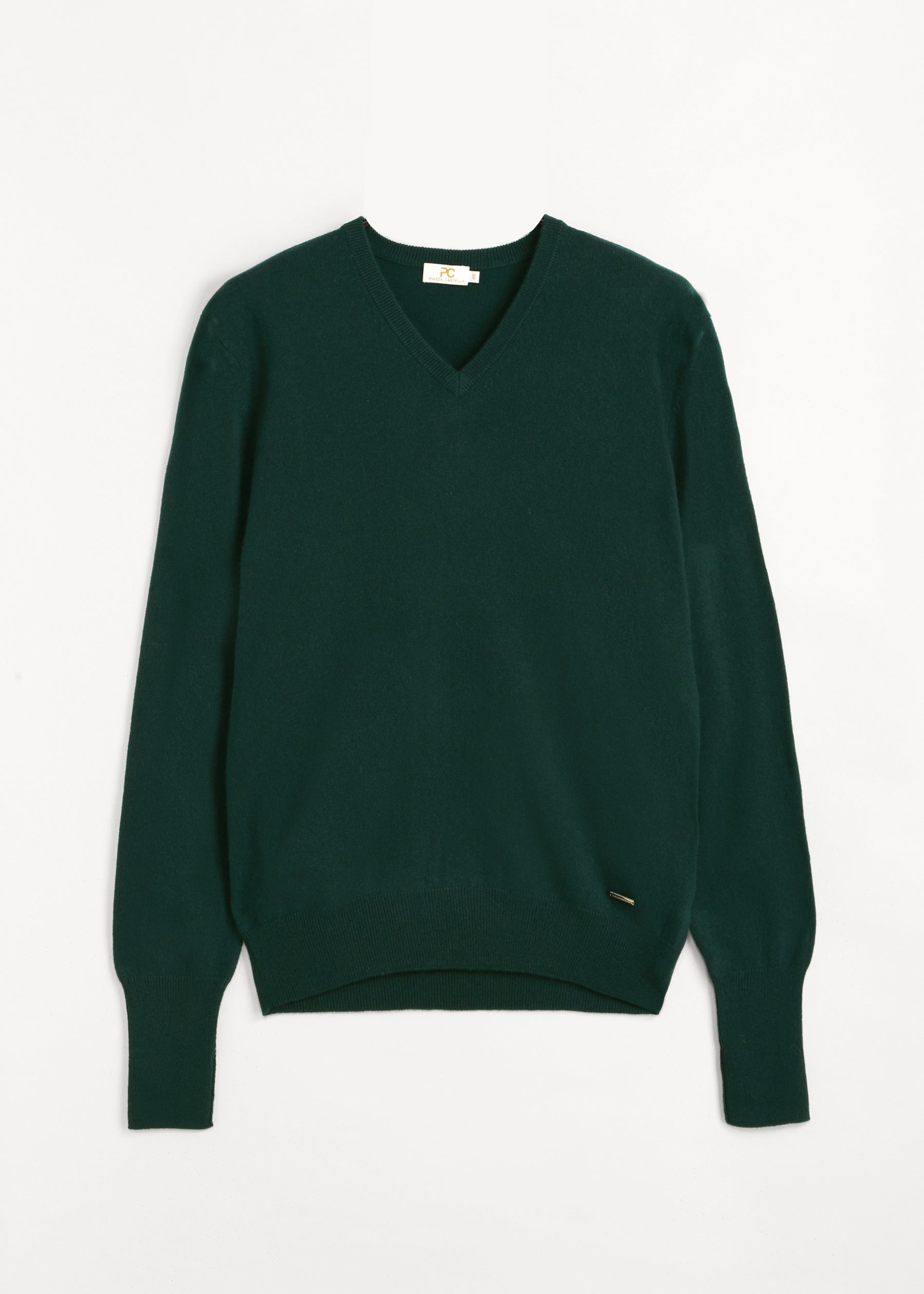 Verde Men's V-Neck Cashmere Jumper