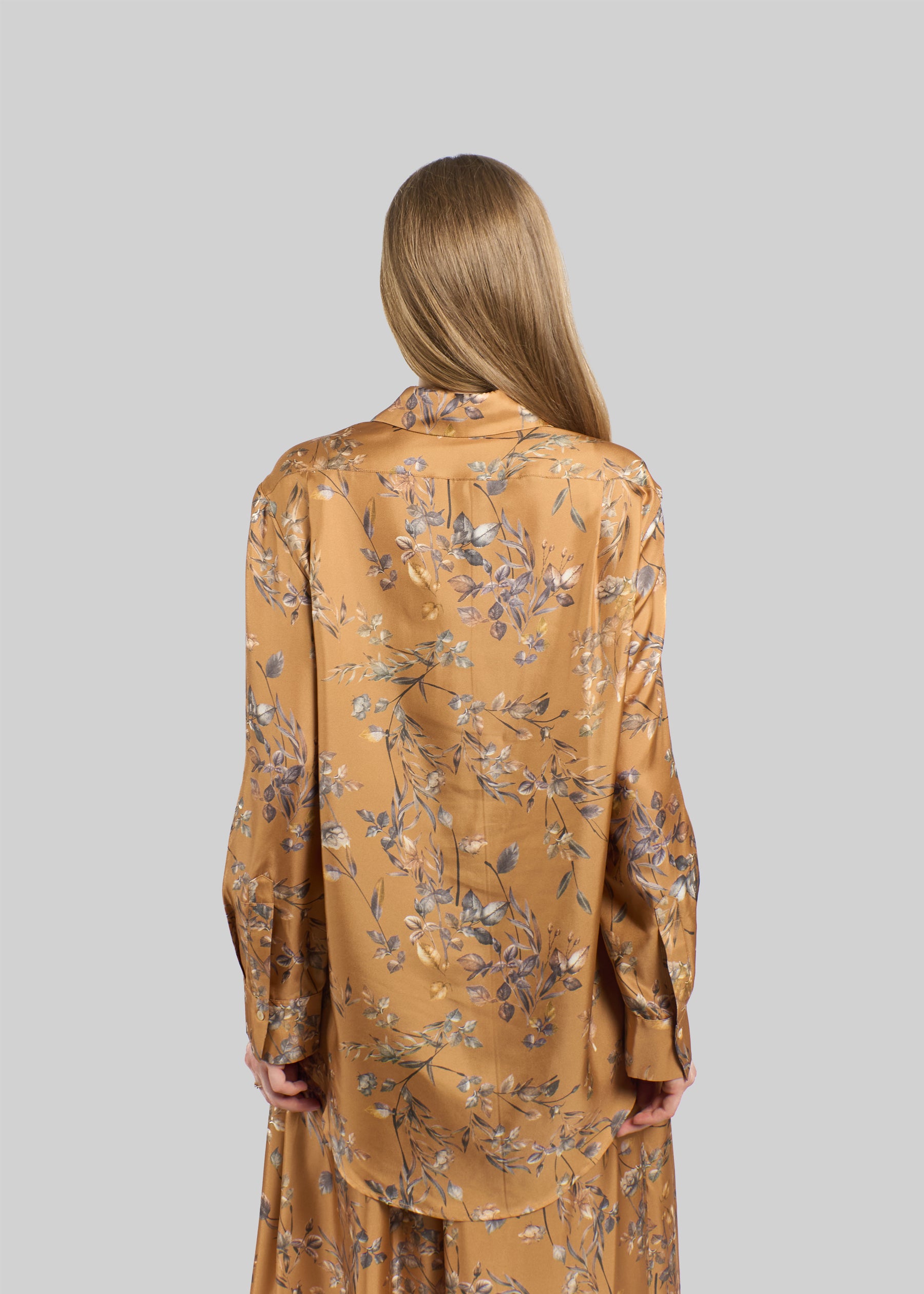 Orchidea Silk Long Shirt