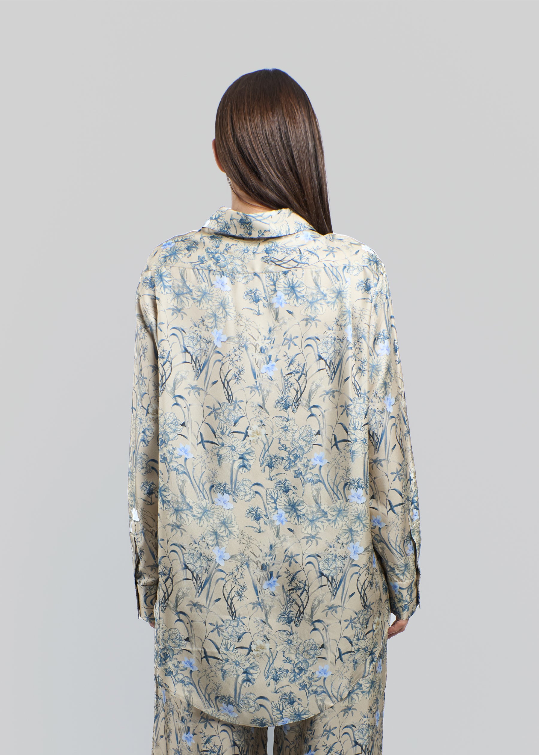 Orchidea Silk Long Shirt