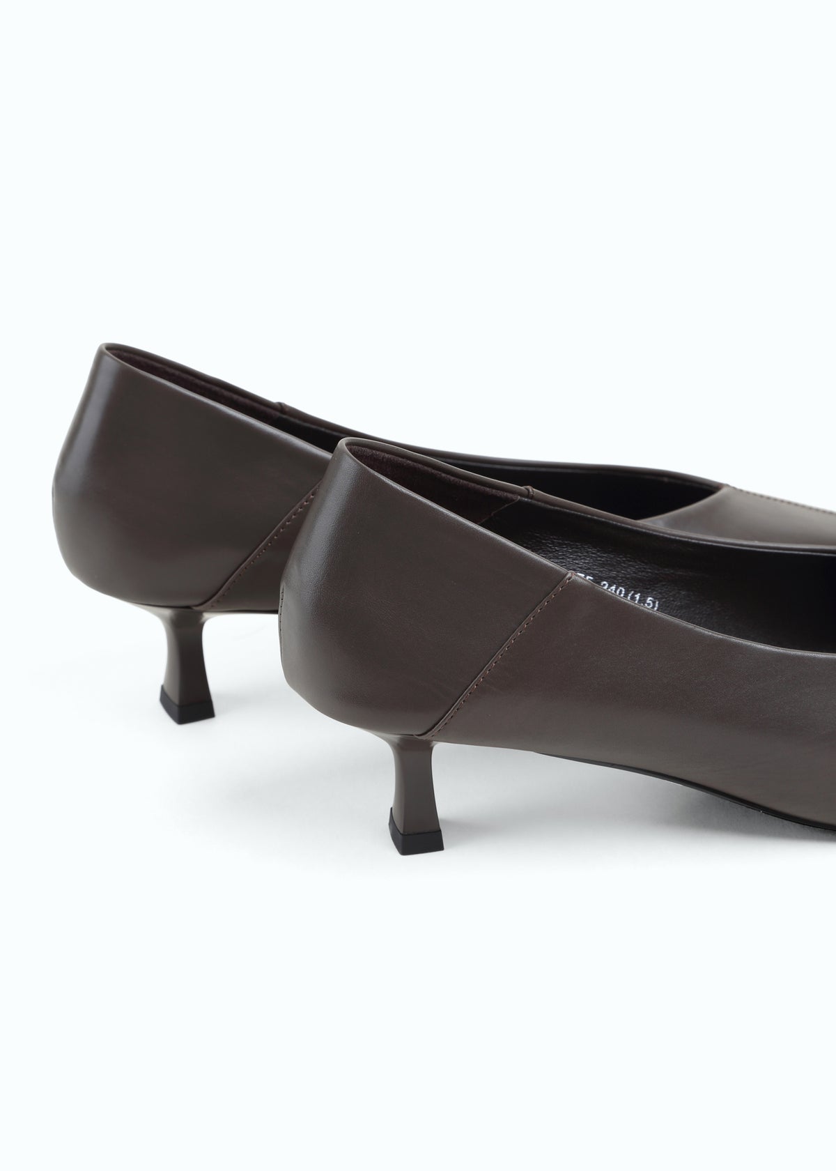 Marzara Kitten-Heel Leather Pump
