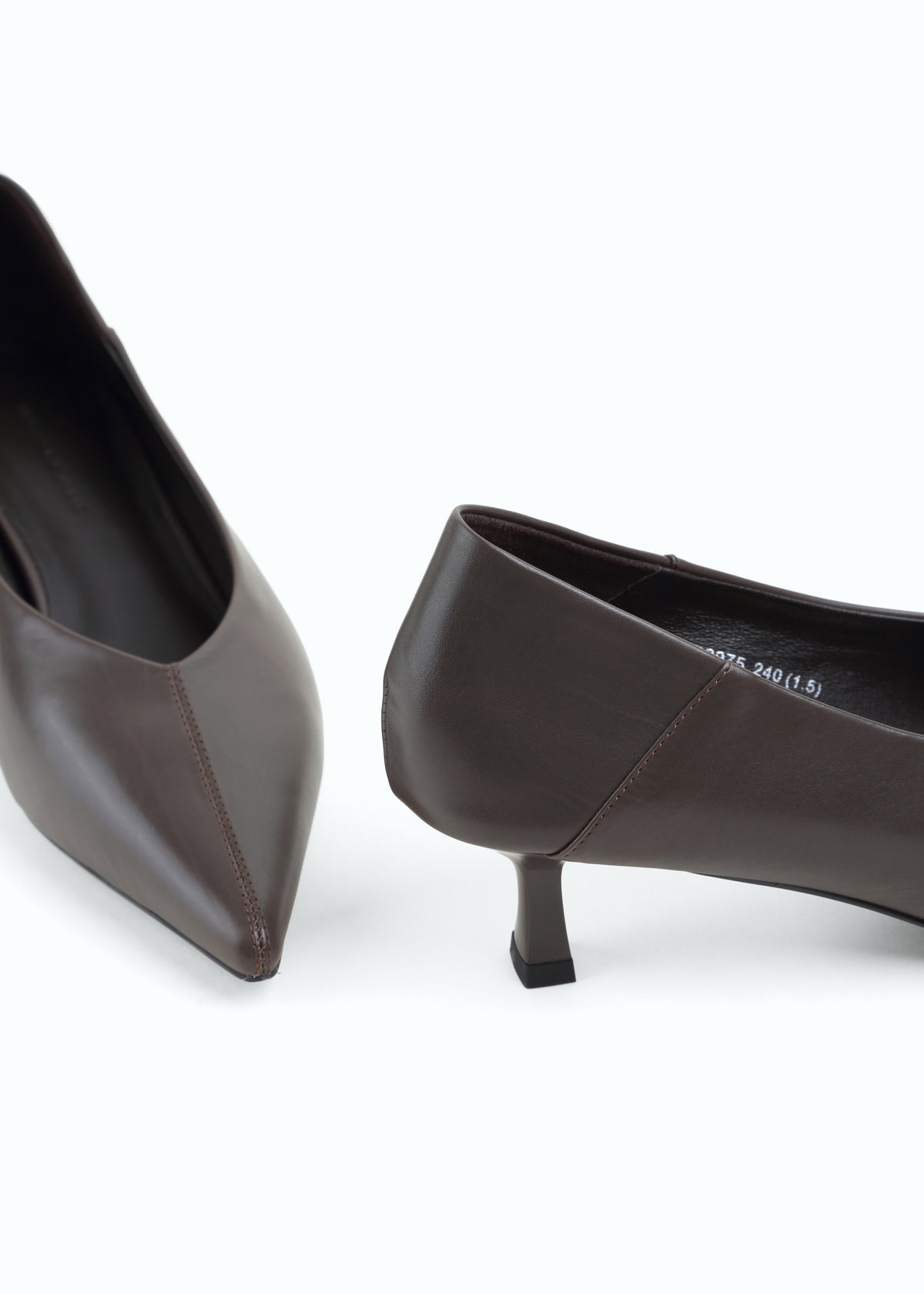 Marzara Kitten-Heel Leather Pump