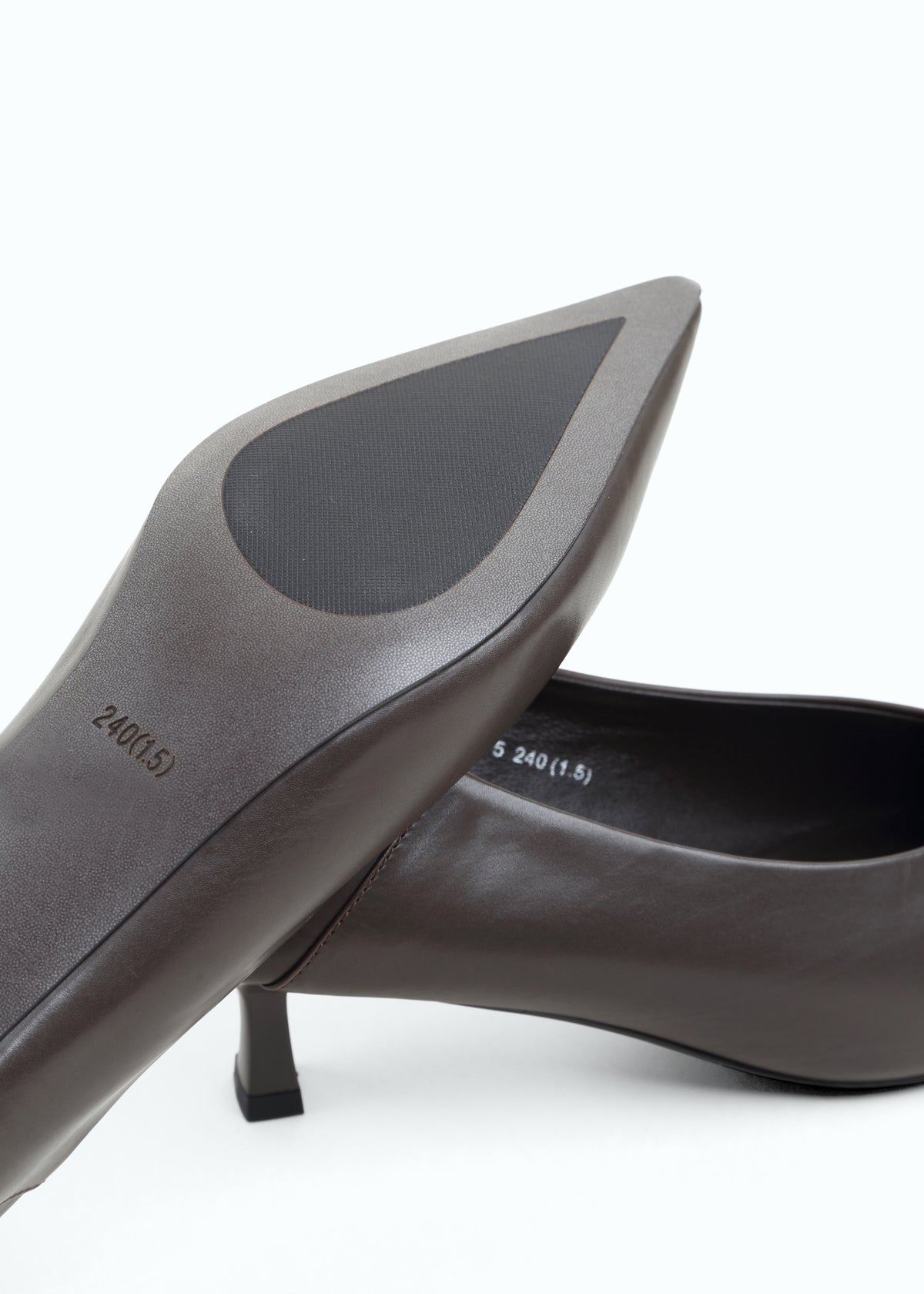 Marzara Kitten-Heel Leather Pump