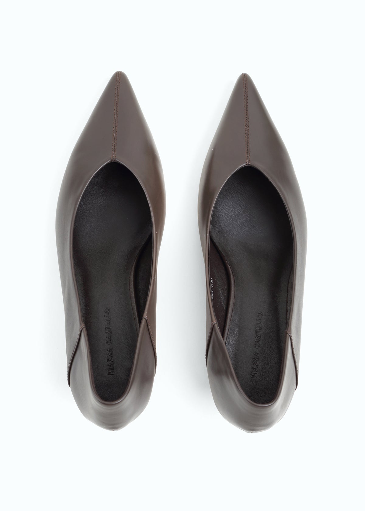 Marzara Kitten-Heel Leather Pump