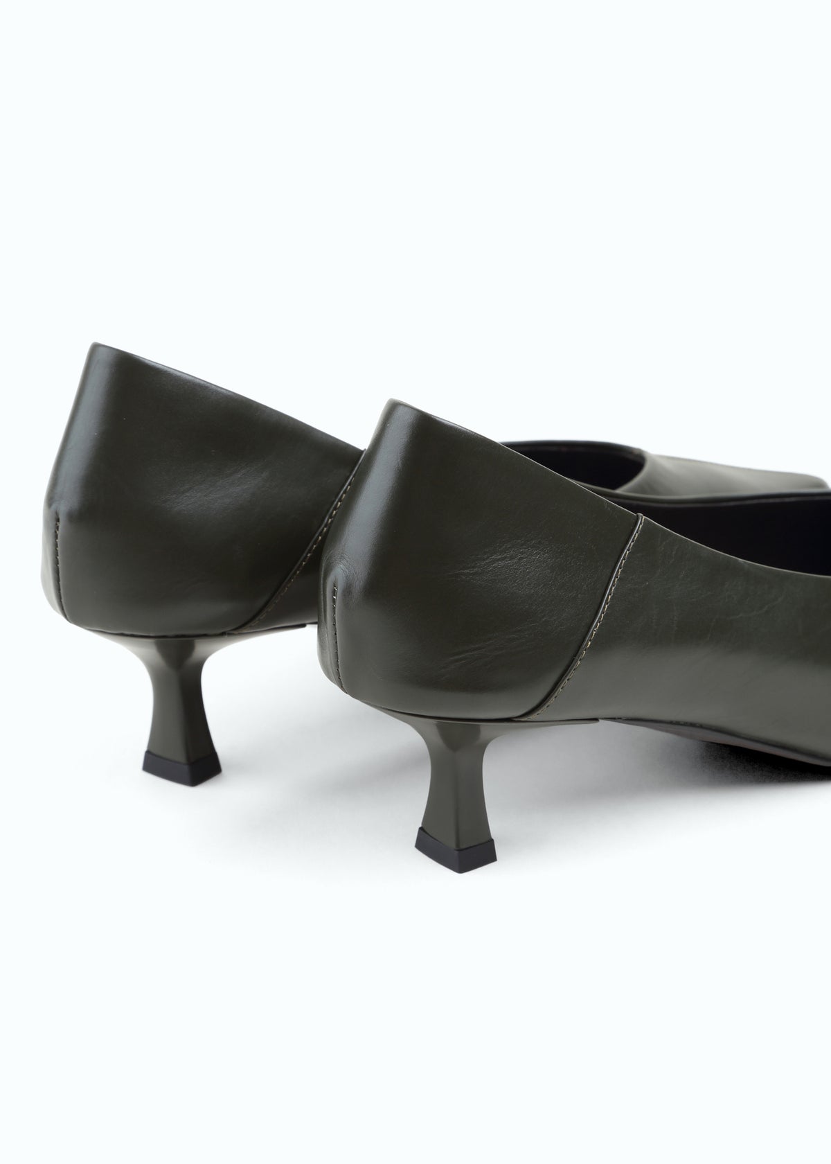 Marzara Kitten-Heel Leather Pump
