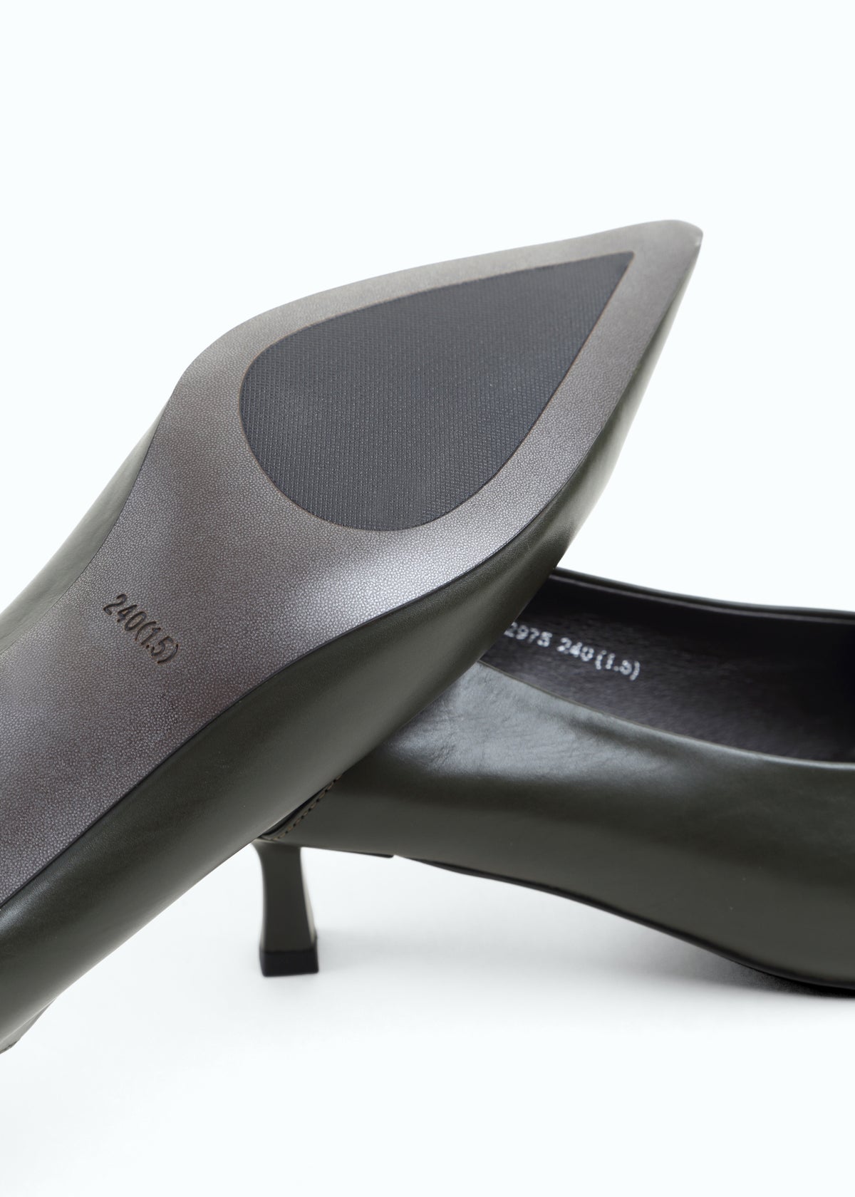 Marzara Kitten-Heel Leather Pump