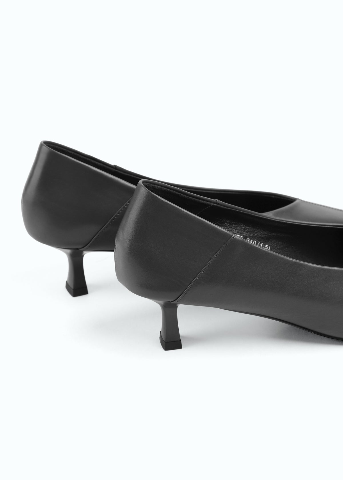 Marzara Kitten-Heel Leather Pump