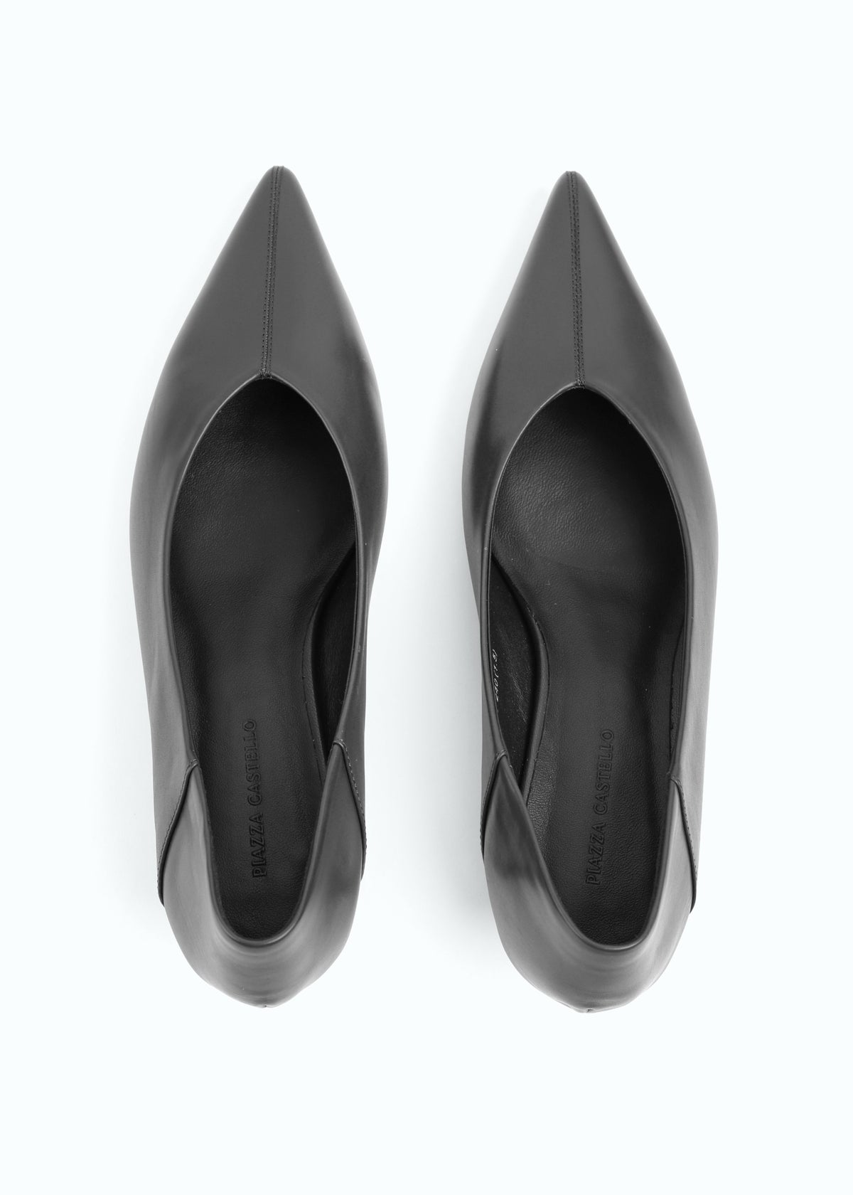 Marzara Kitten-Heel Leather Pump
