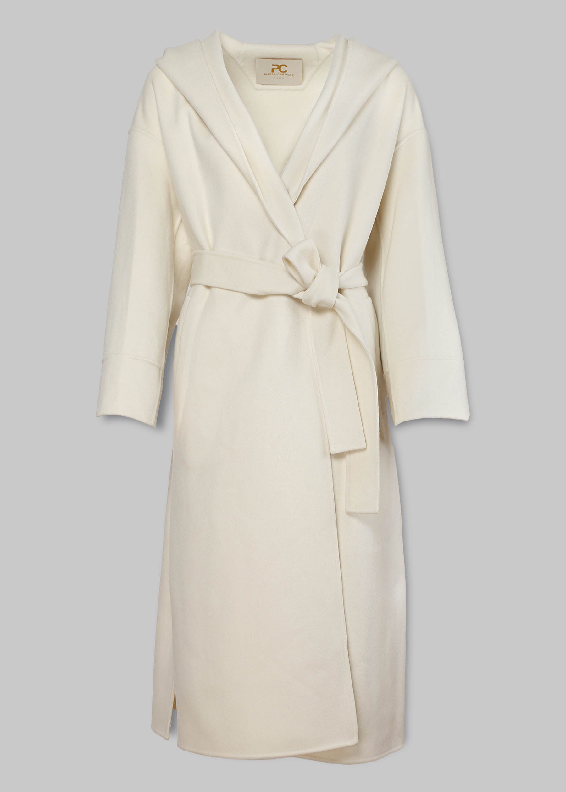 Semplice Baby Cashmere Long Coat with Hood