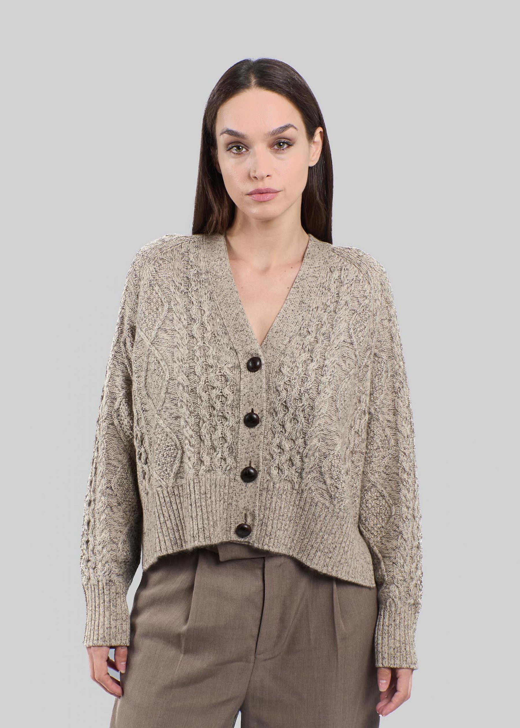 Cortina Cable Knit Cardigan