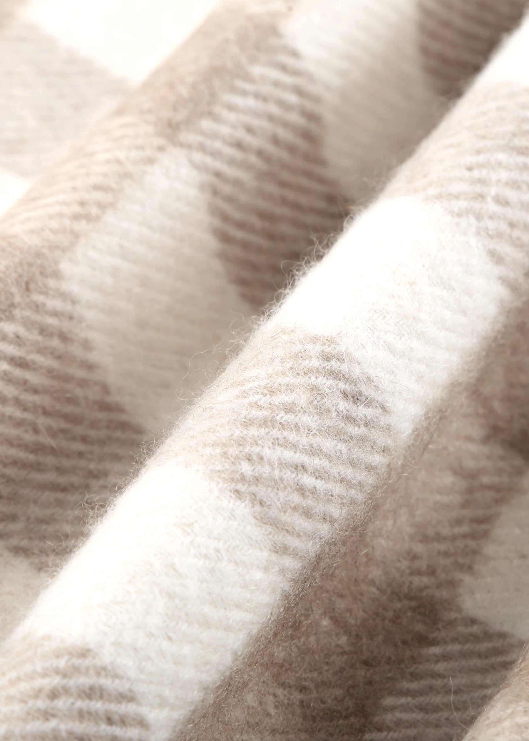 Double-Sided Plaid Shawl