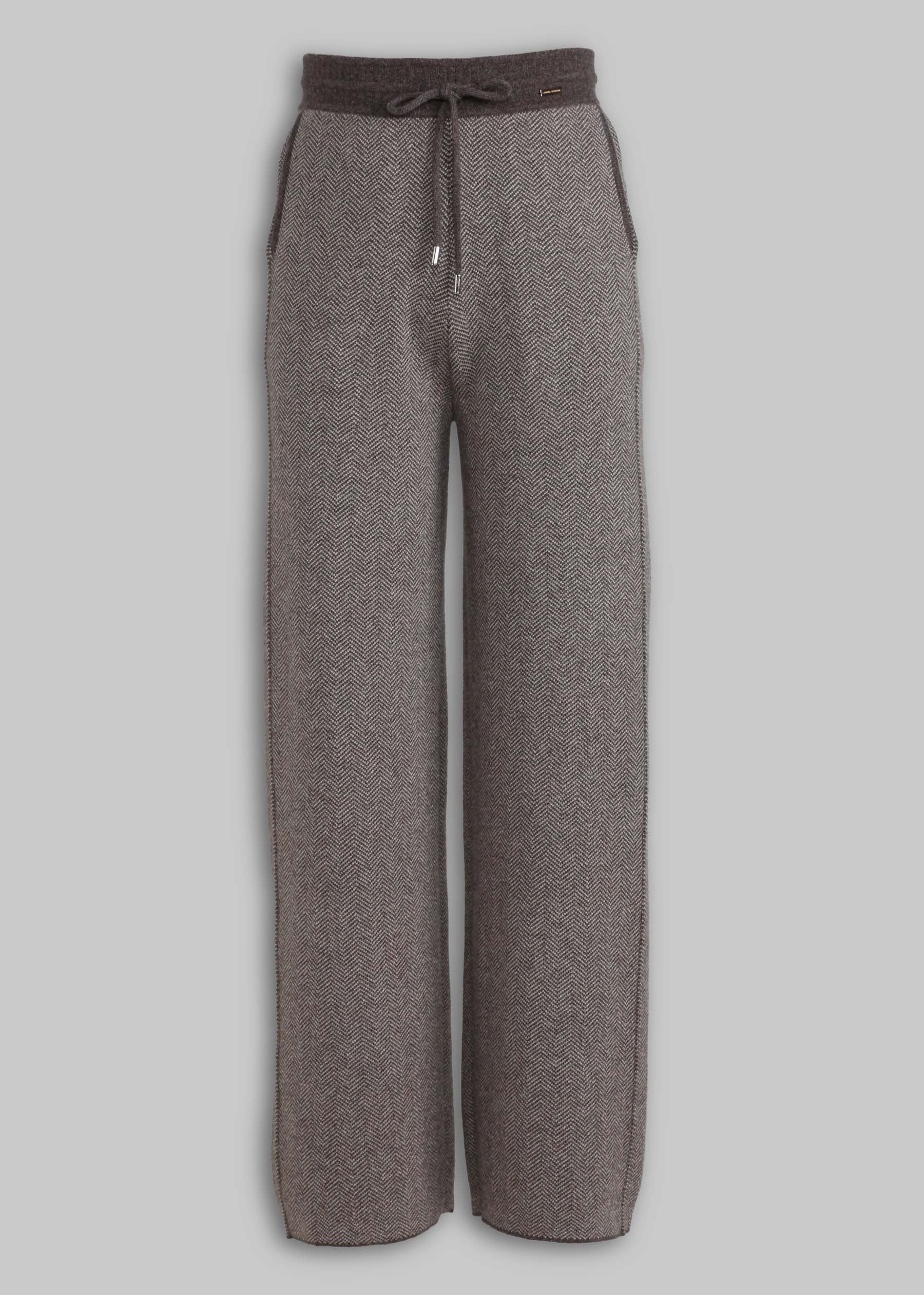 Spiga Herringbone Cashmere Trousers