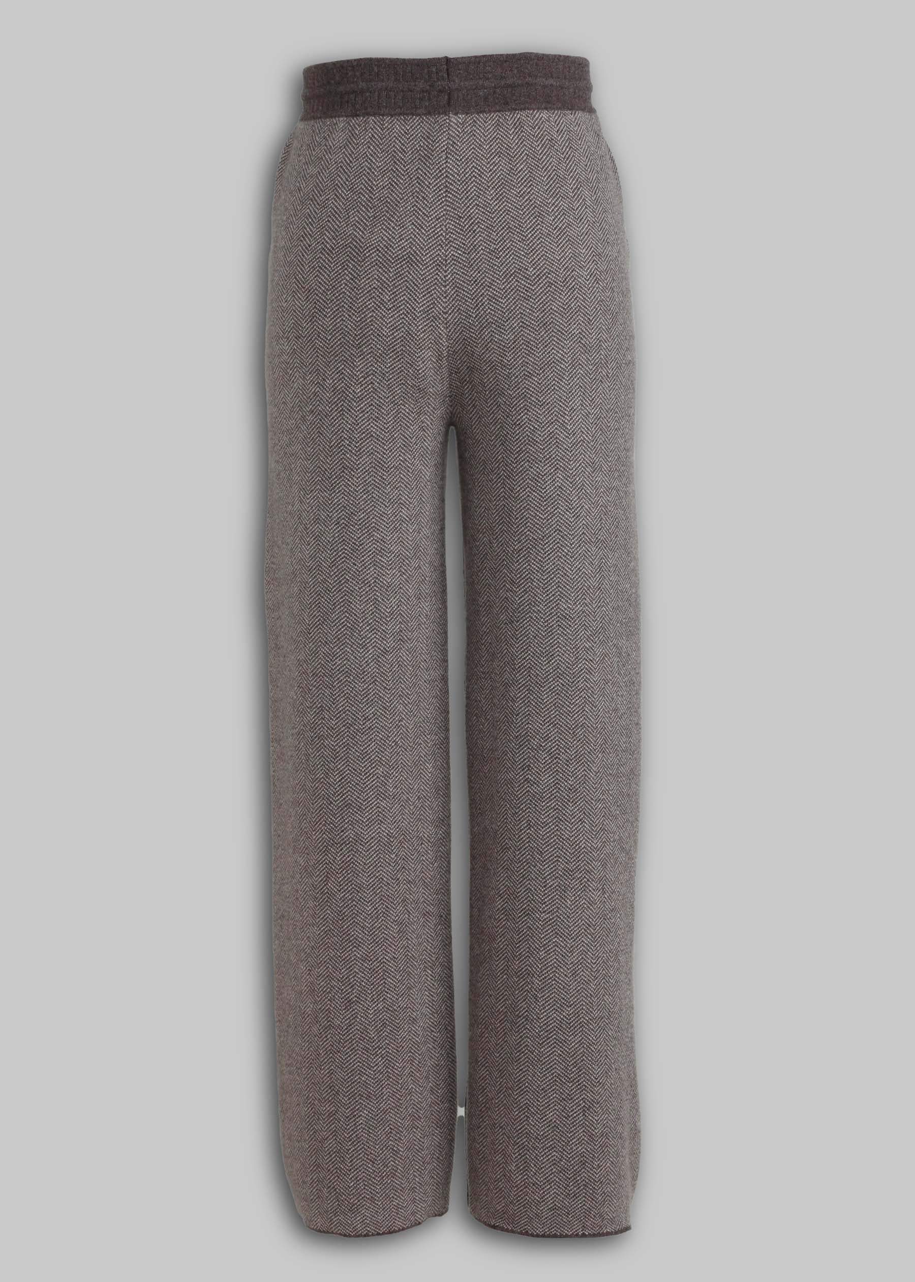 Spiga Herringbone Cashmere Trousers