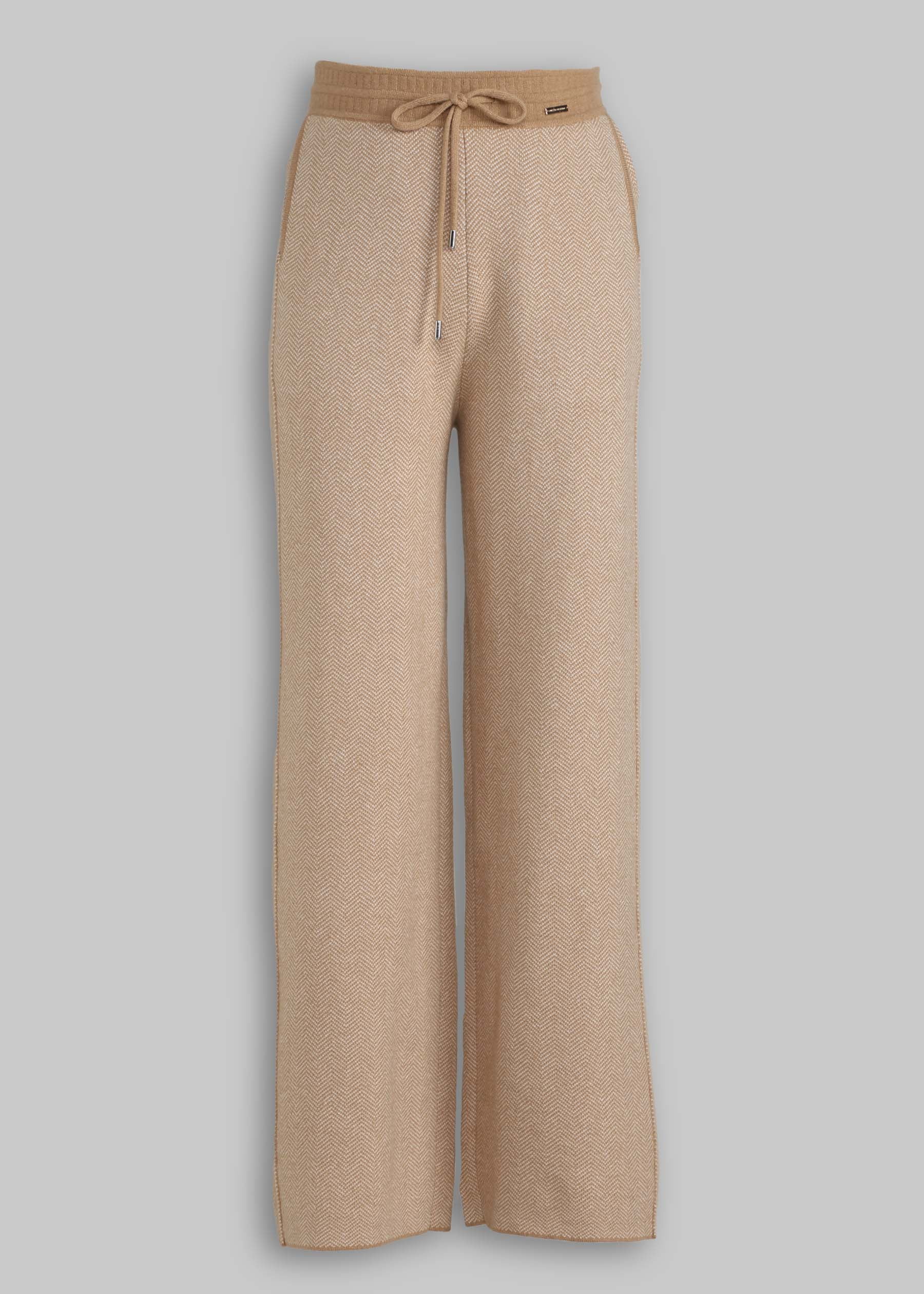 Spiga Herringbone Cashmere Trousers