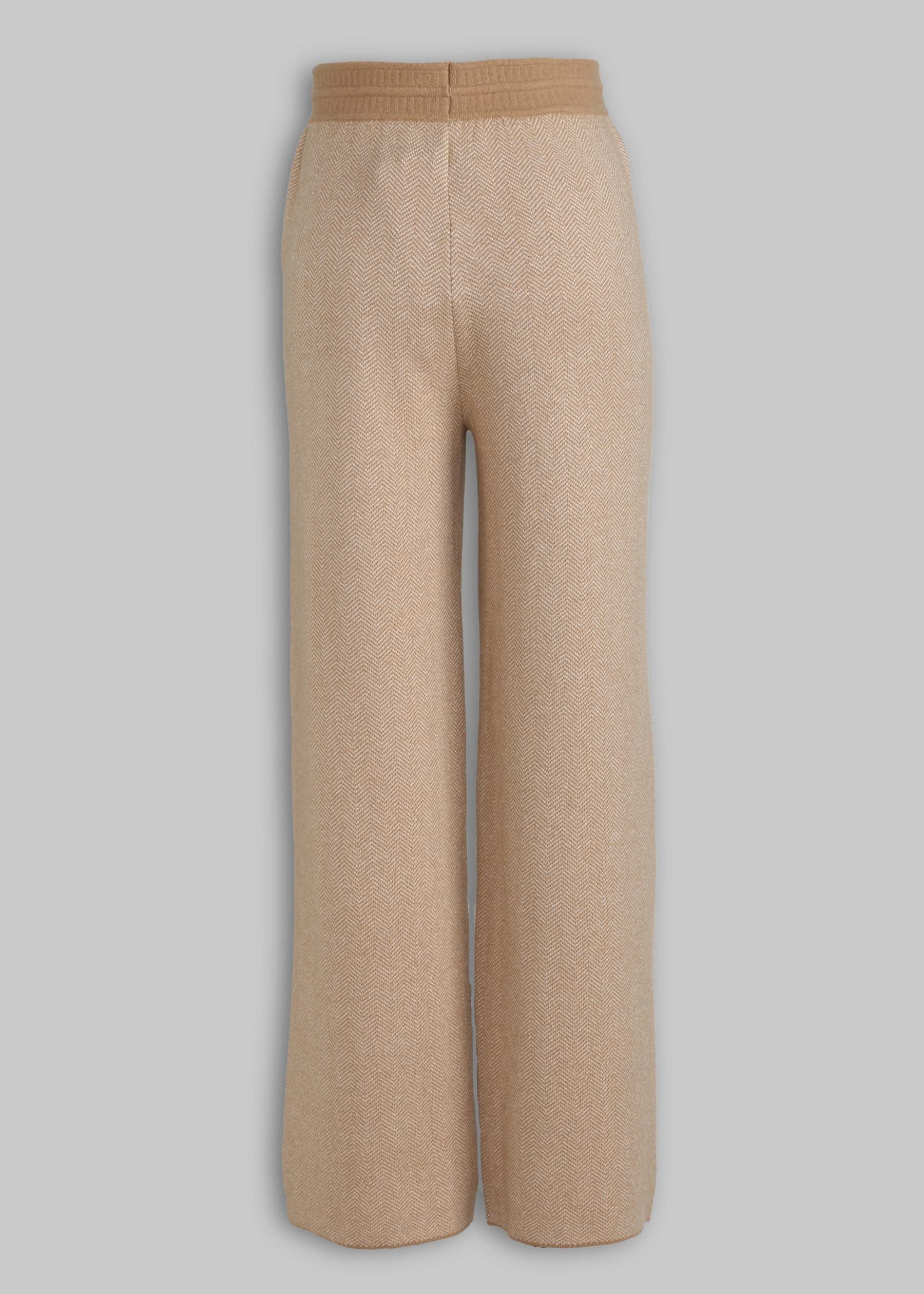 Spiga Herringbone Cashmere Trousers