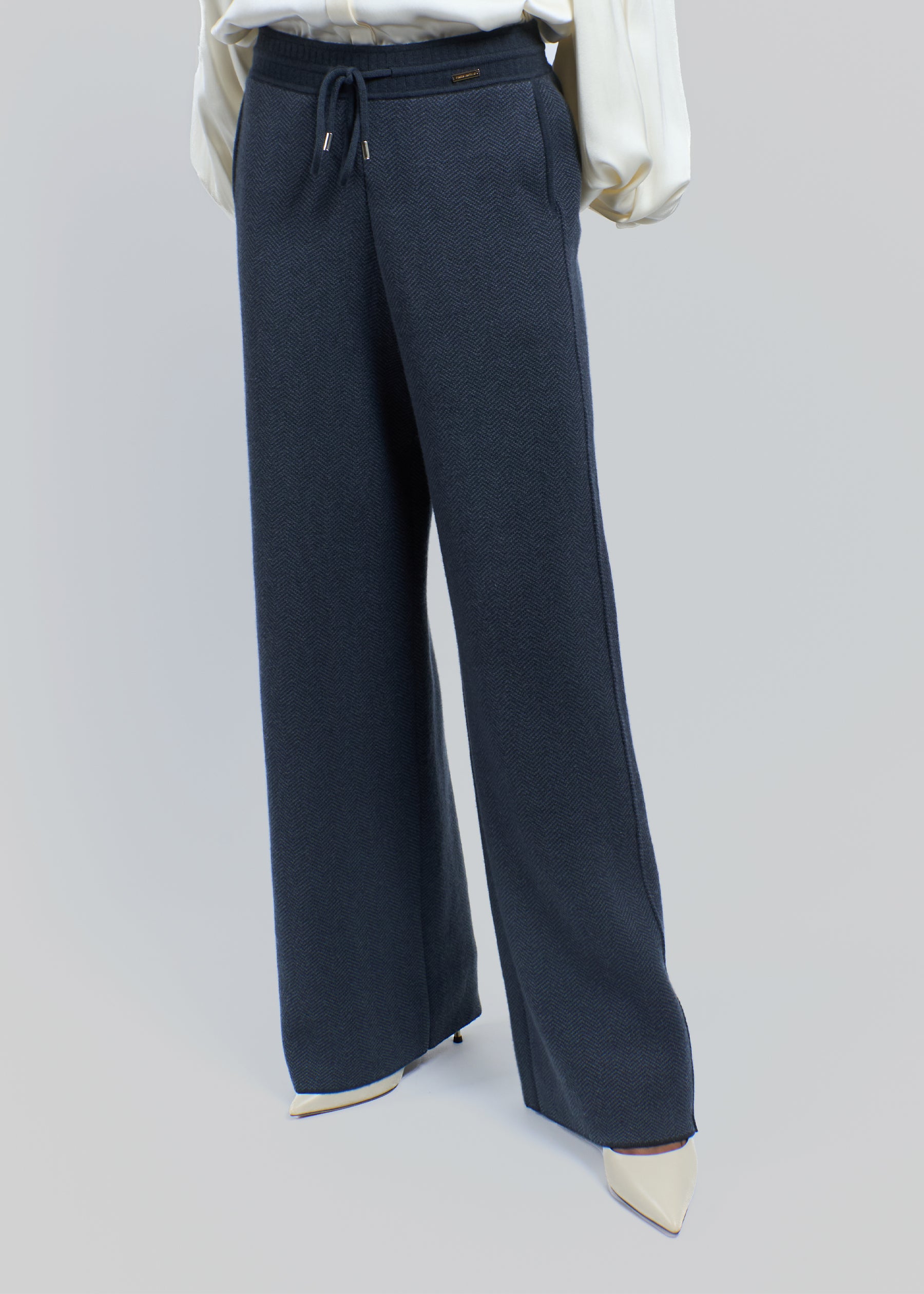 Spiga Herringbone Cashmere Trousers