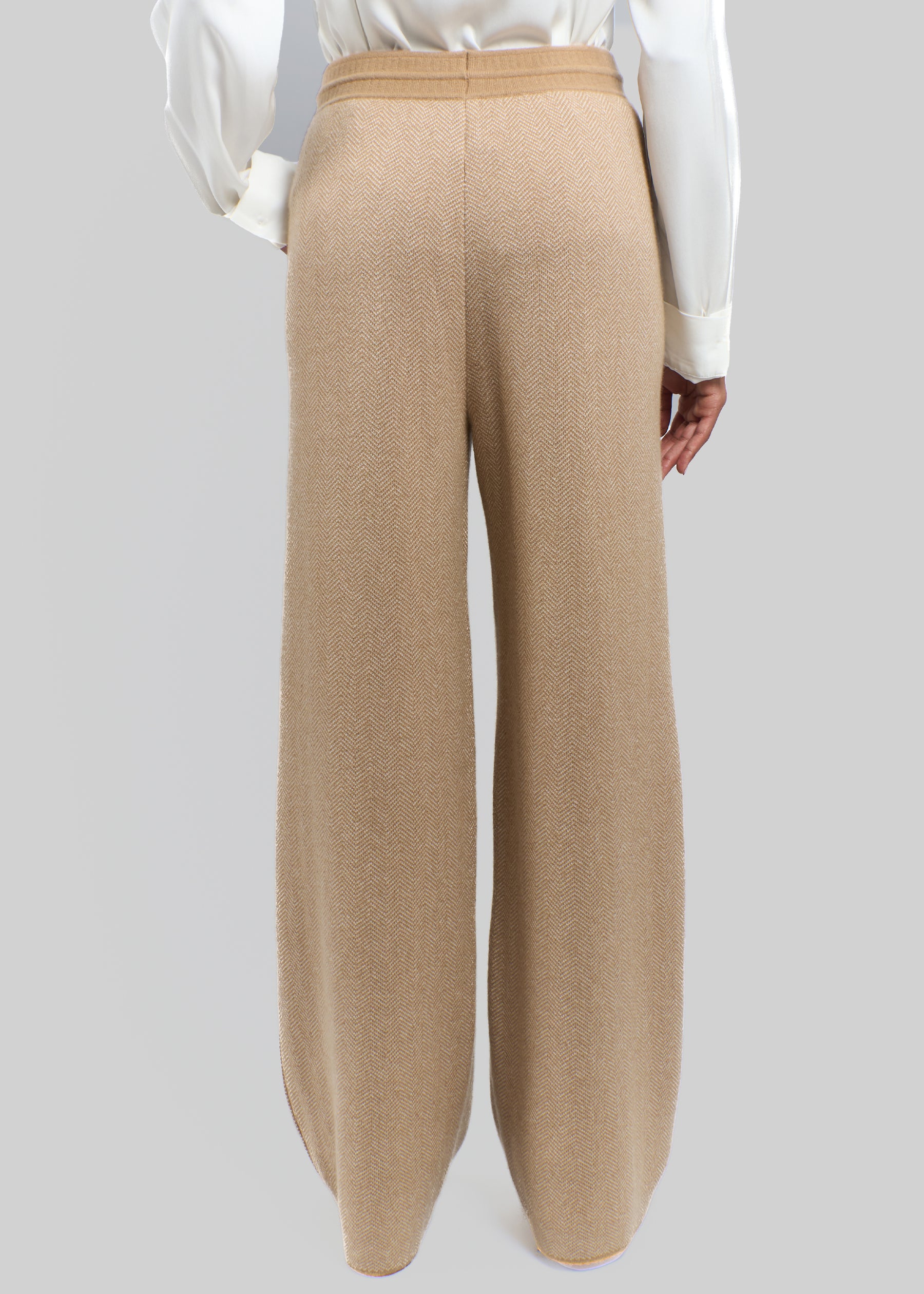 Spiga Herringbone Cashmere Trousers