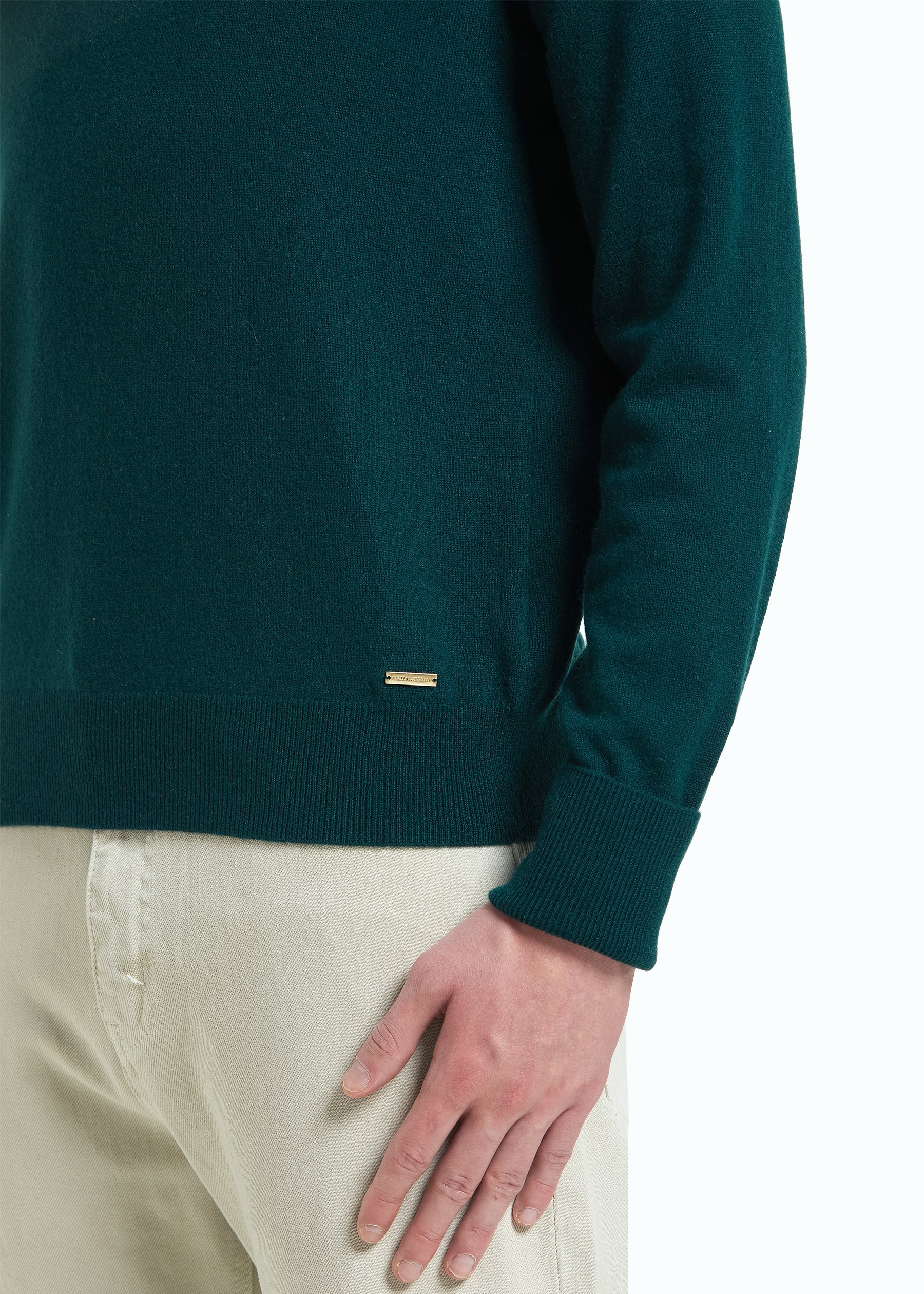 Liscio Men's Cashmere Half Zip Jumper