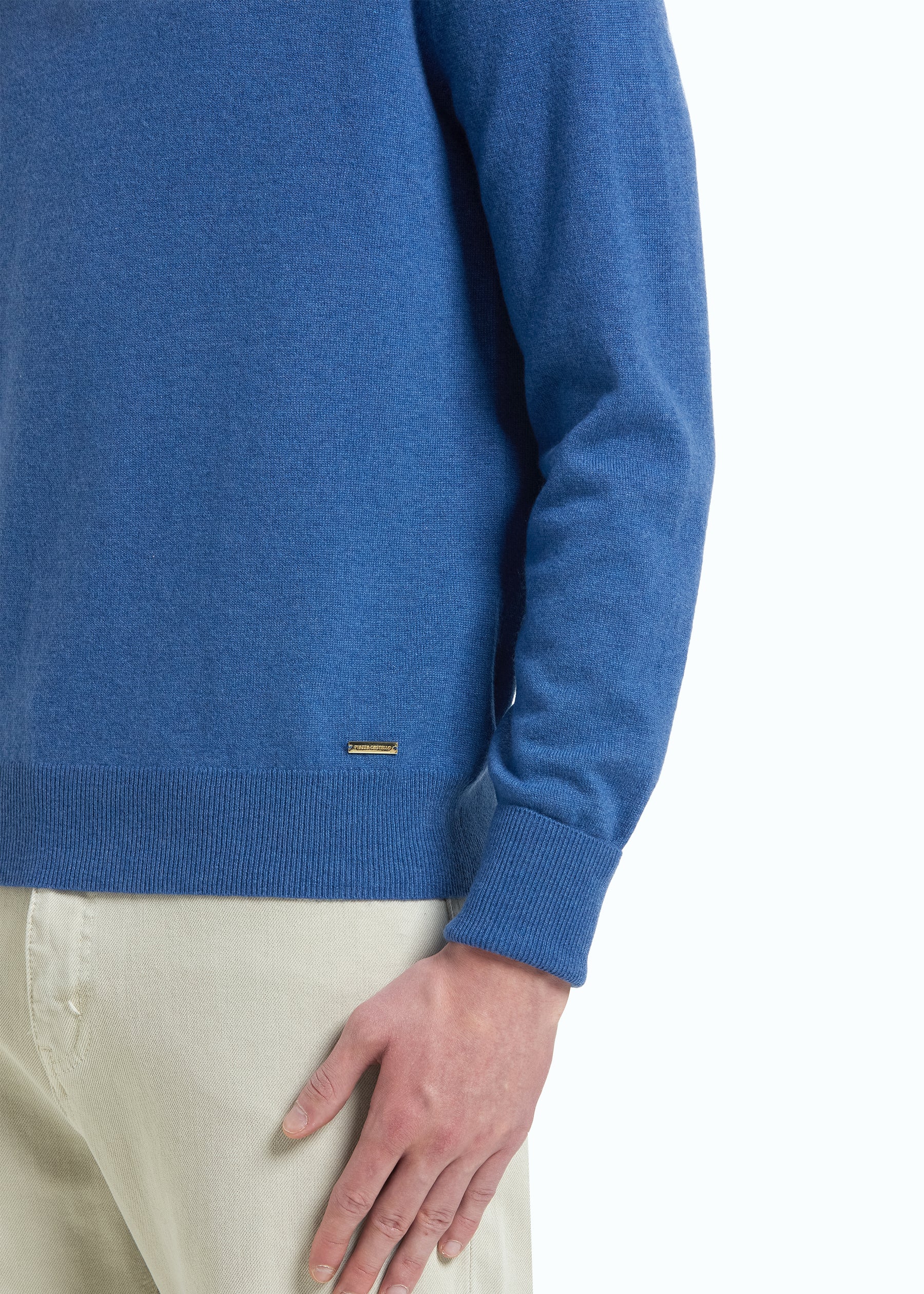 Liscio Men's Cashmere Half Zip Jumper