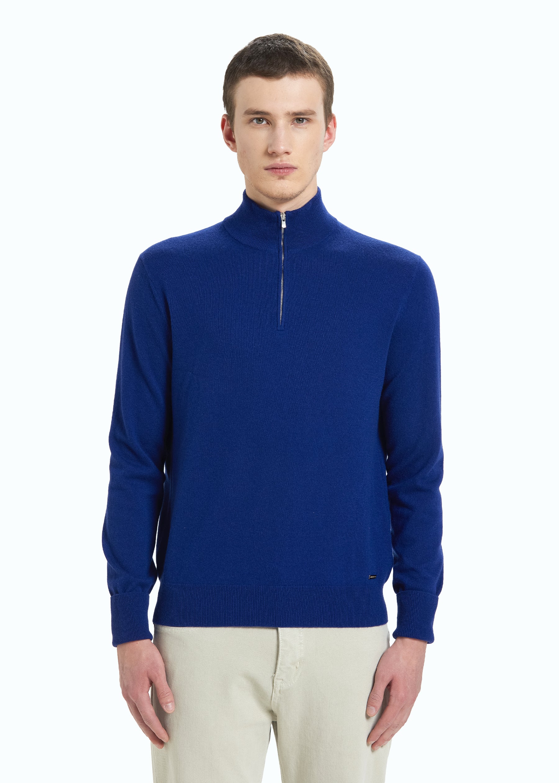 Liscio Men's Cashmere Half Zip Jumper