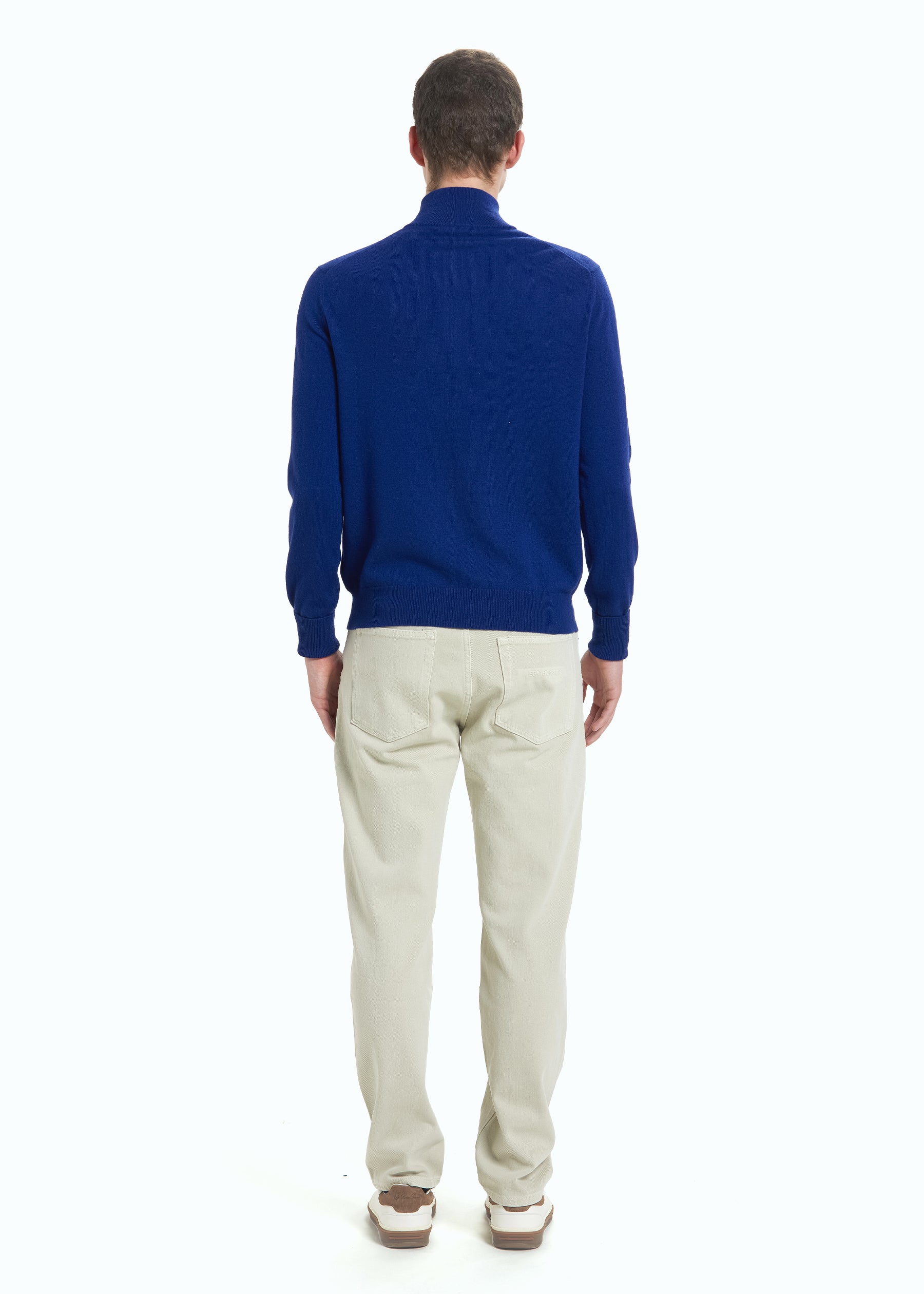 Liscio Men's Cashmere Half Zip Jumper