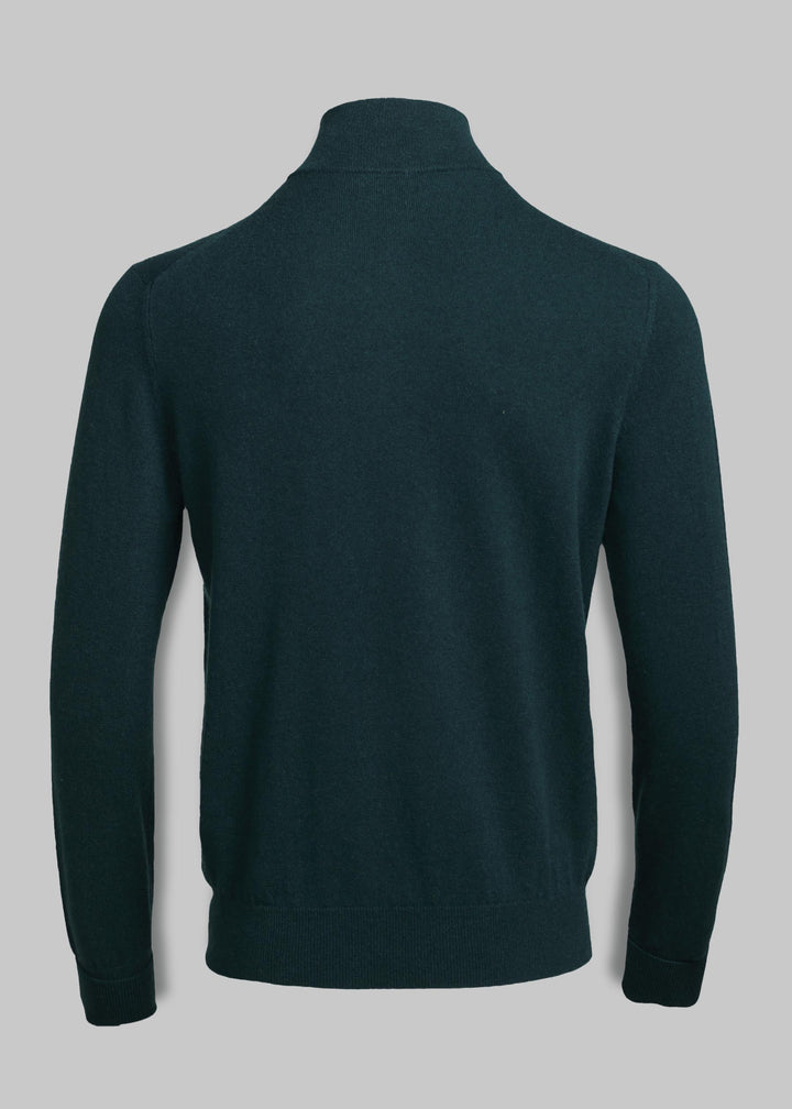 Maglione da uomo in cashmere con mezza cerniera