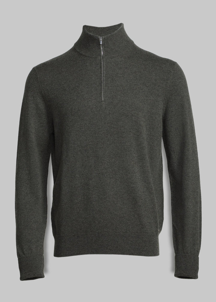 Liscio Cashmere Half Zip Jumper