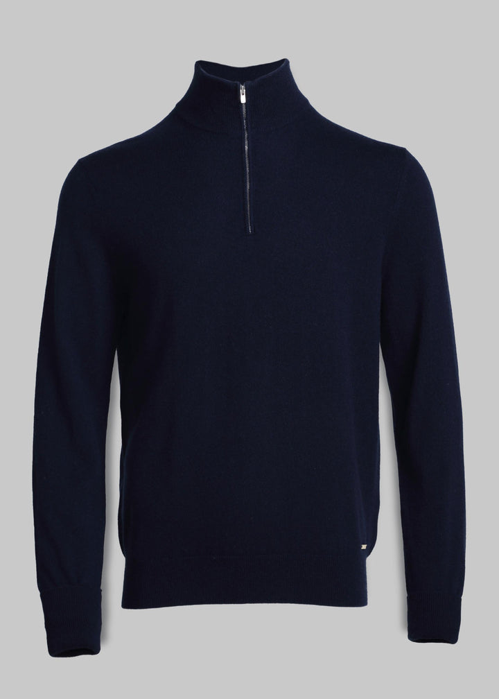 Liscio Cashmere Half Zip Jumper