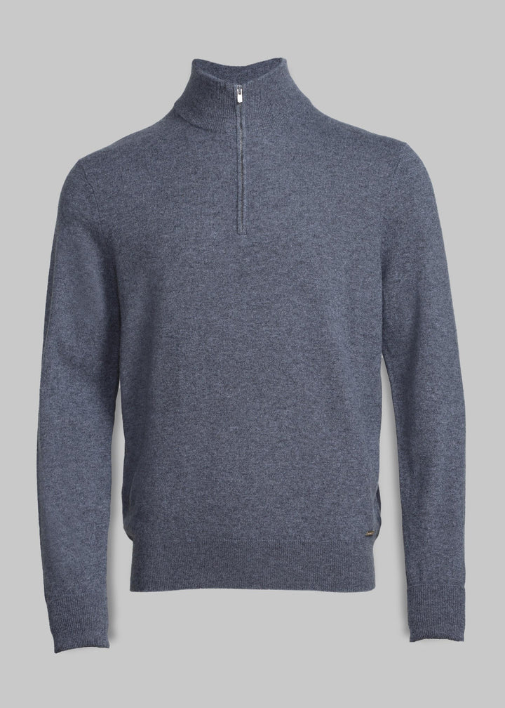 Liscio Cashmere Half Zip Jumper