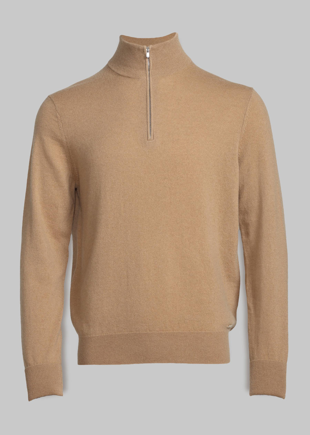 Maglione da uomo in cashmere con mezza cerniera