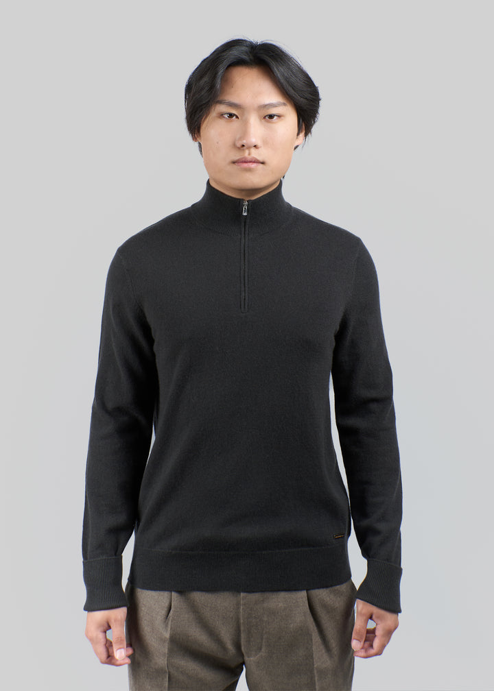 Liscio Cashmere Half Zip Jumper