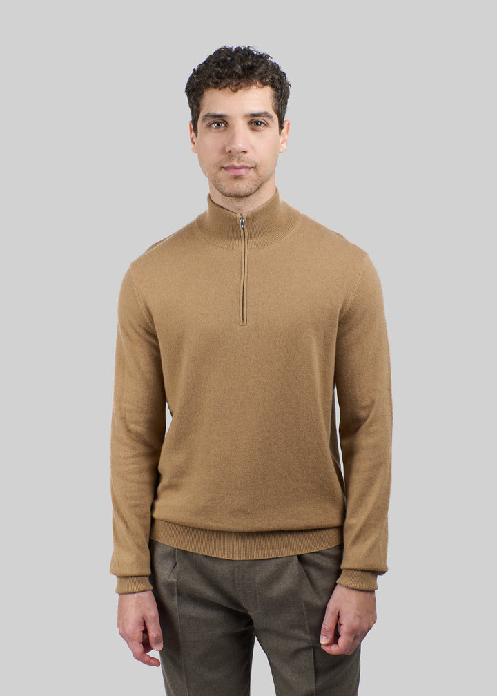 Liscio Cashmere Half Zip Jumper