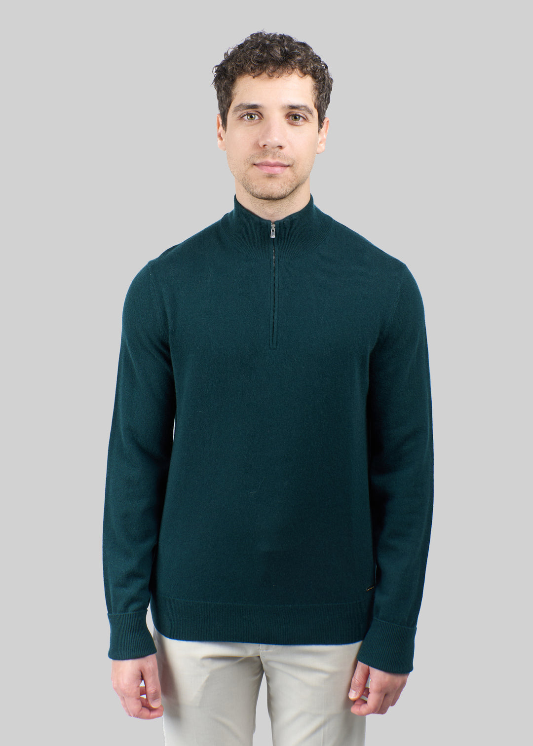 Liscio Cashmere Half Zip Jumper