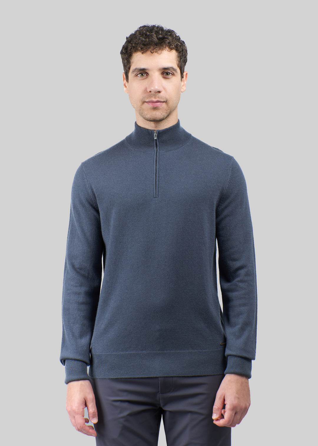 Liscio Cashmere Half Zip Jumper