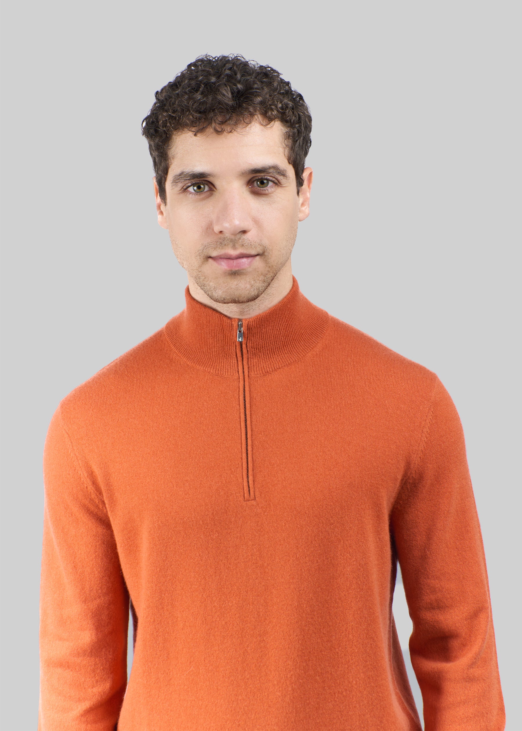 Liscio Men's Cashmere Half Zip Jumper